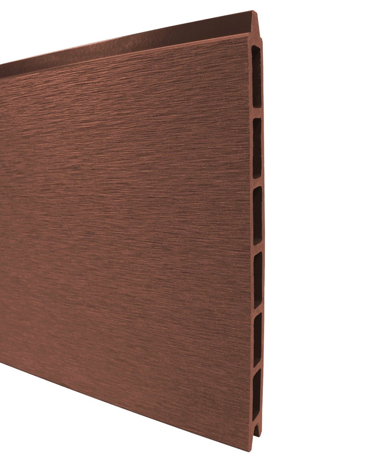 WPC Profi Zaun WPC Sichtschutzzaun MUSTER Handmuster 15 cm Redwood Braun, (WPC Zaun, Musterstück 15 cm)