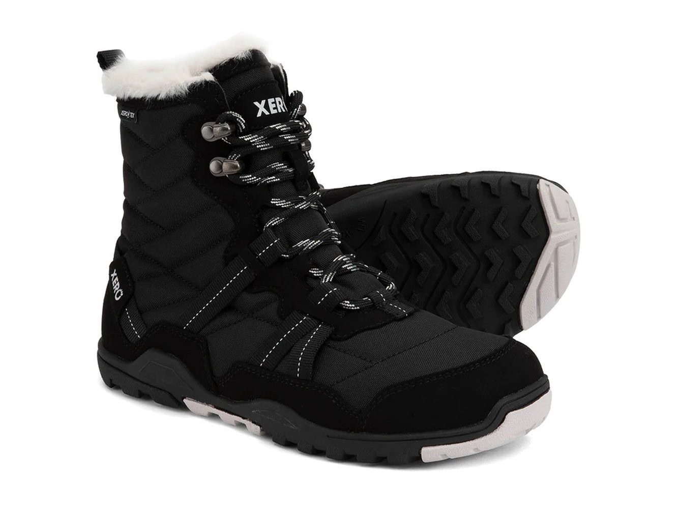 Xero Shoes Alpine Snow Boot (warm, wasserdicht, gefüttert) schwarz/weiss Damen Winterstiefel