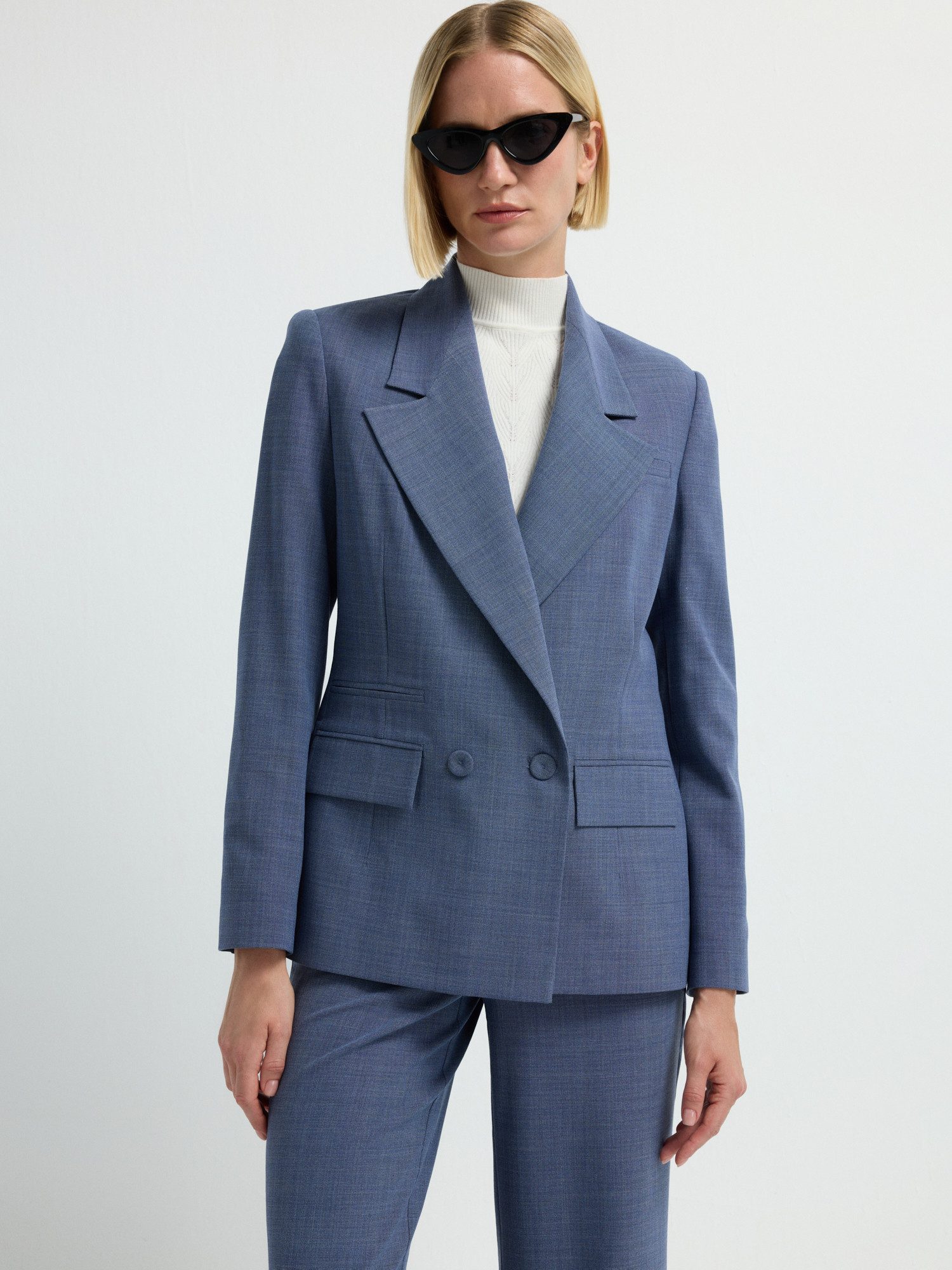 adL Kurzblazer Zweireihige Jacke