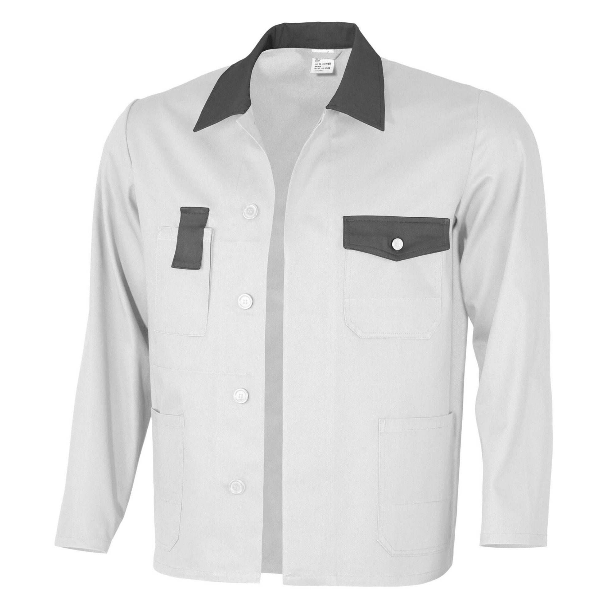Arbeitsjacke lange 2-farbig Werkstattjacke BW 240 - faserverstätkte Baumwolle