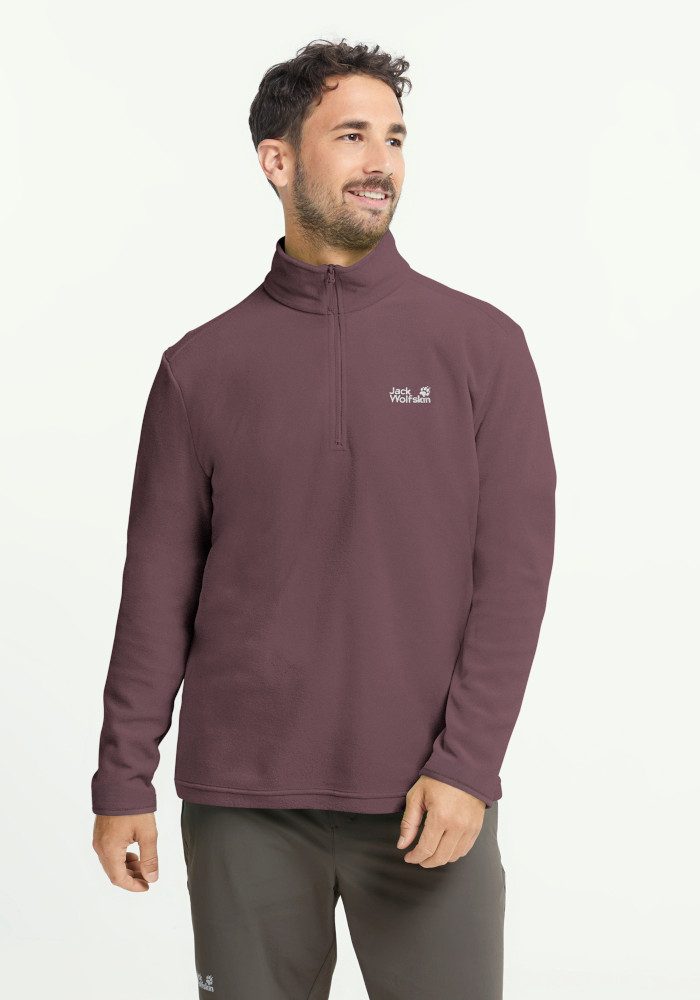 Jack Wolfskin Fleecepullover TAUNUS 100 HZ M mit Reißverschluss, wasserabweisend, windabweisend, atmungsaktiv
