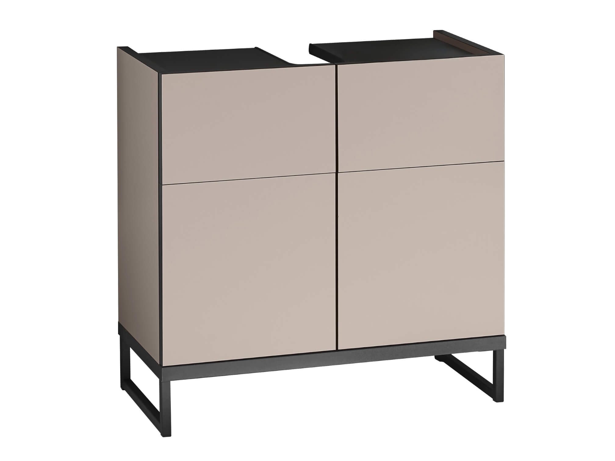 moebel-dich-auf Waschbeckenunterschrank VENEZIA (Badezimmer Unterschrank in kaschmir 60 cm breit)