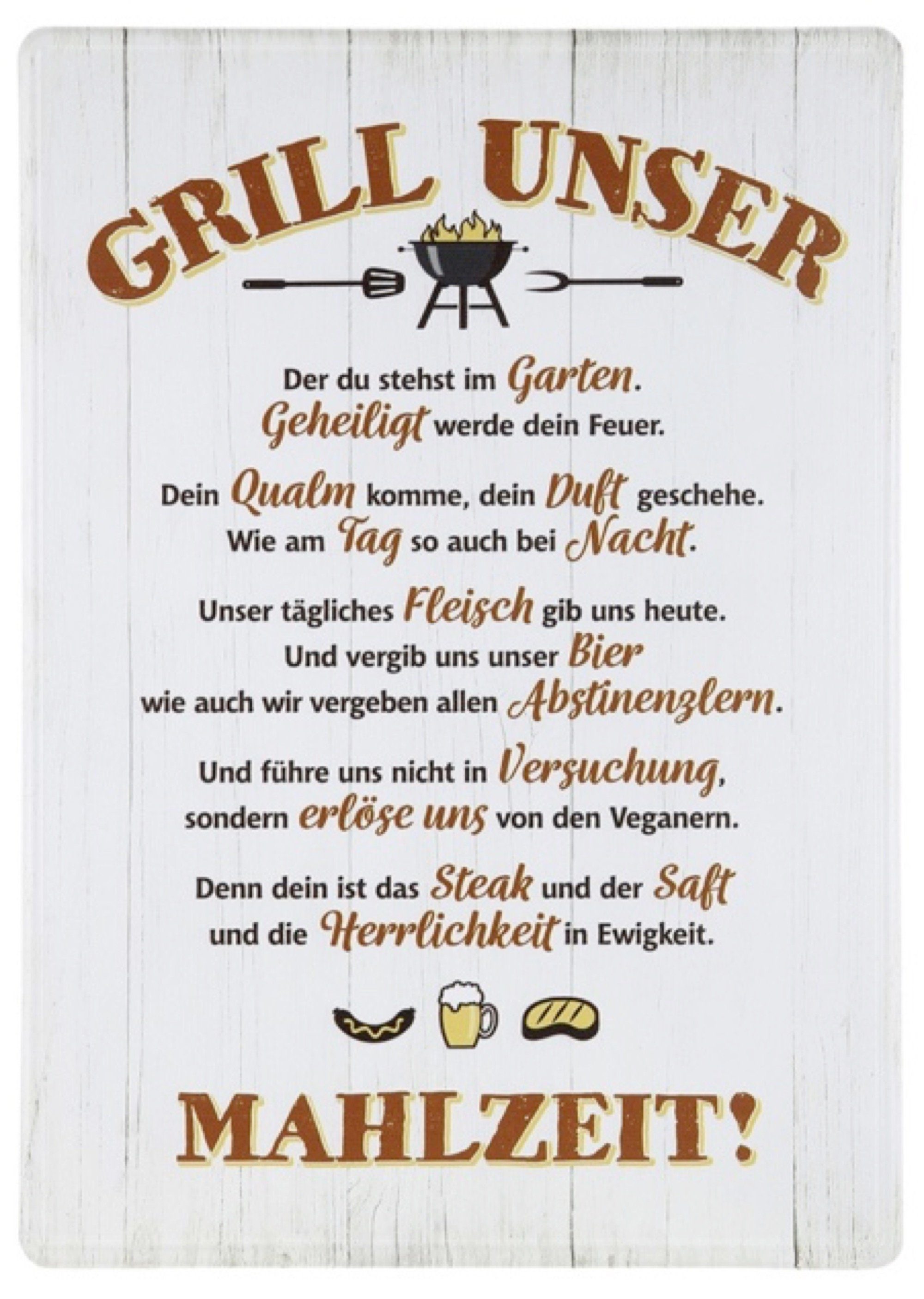 GILDE Wandbild, Grillen, Grosses tolles Griller günstig online kaufen