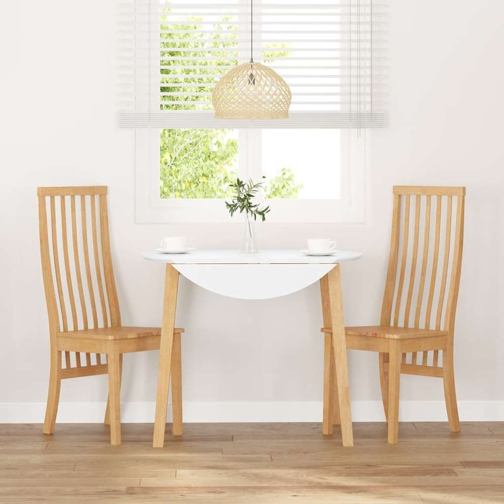 vidaXL Esszimmerstuhl Esszimmerstühle 2 Stk. Massivholz Gummibaum (2 St) günstig online kaufen