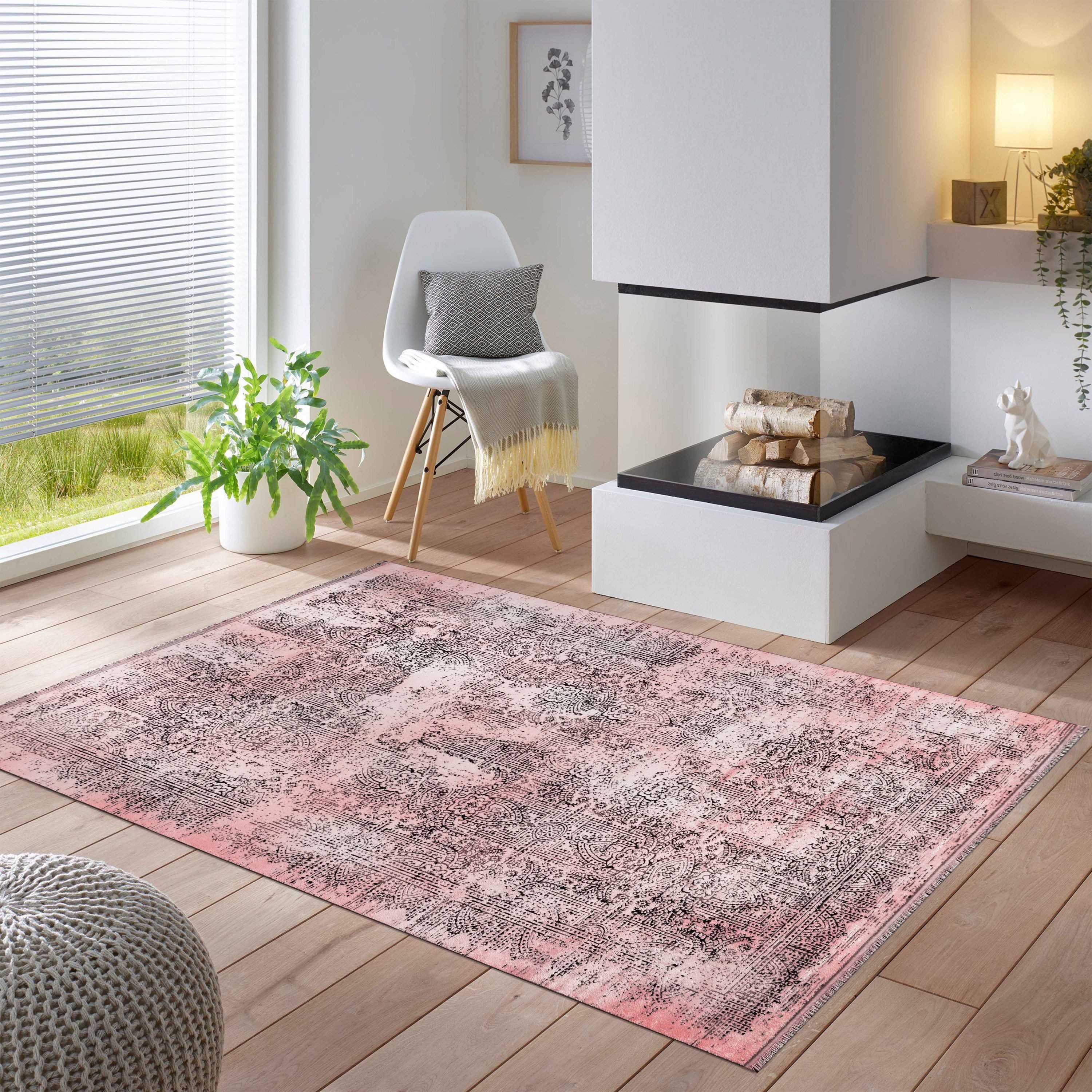 SIMPEX24 Teppich Vintage Design, Rechteckig, Höhe: günstig online kaufen