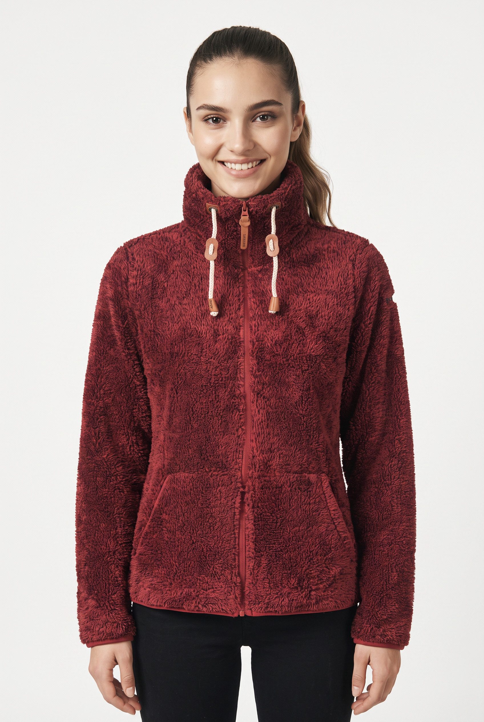 Icepeak Fleecejacke ICEPEAK COLONY sportlicher Stil, mit Reißverschluss, schnell trocknendes Material