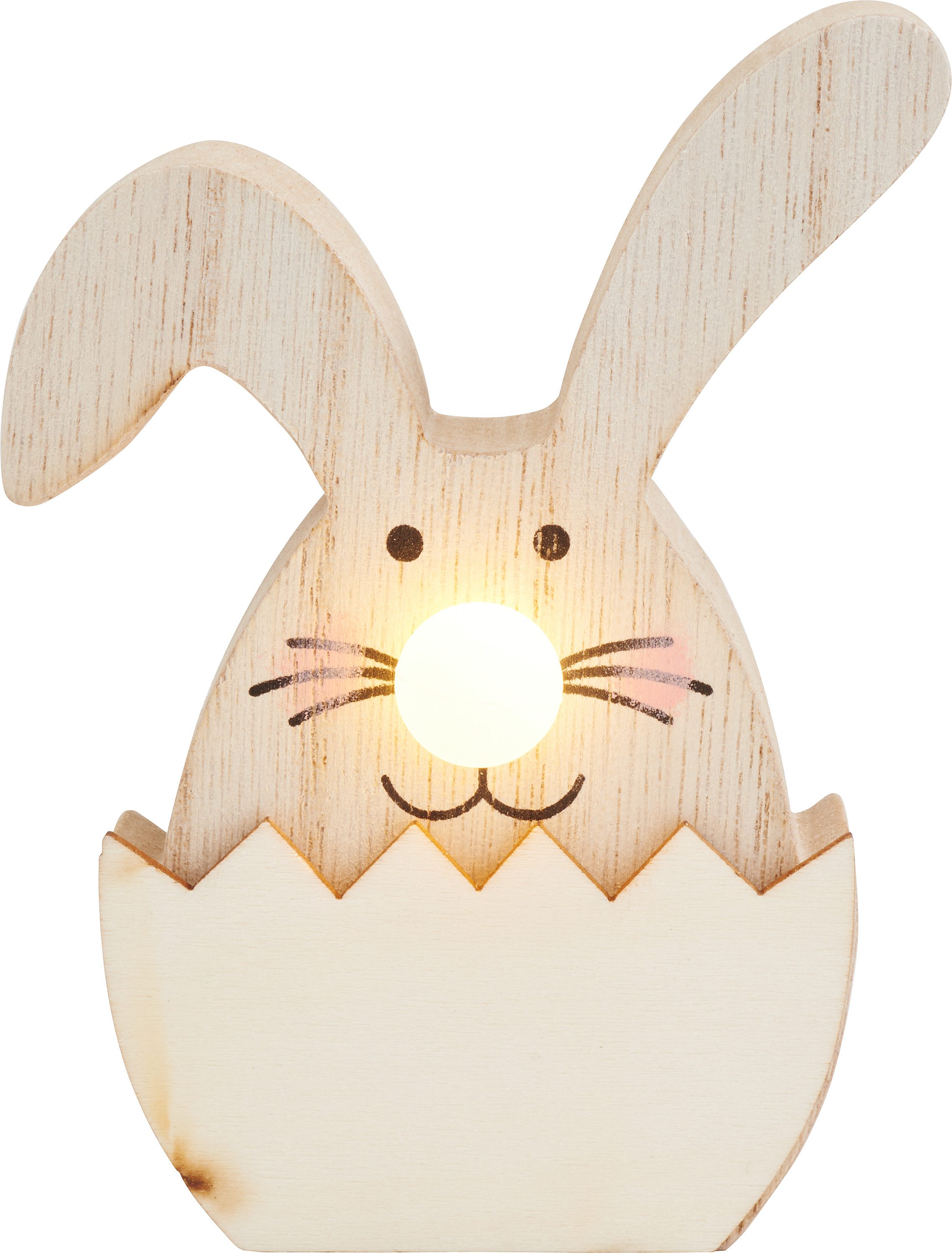 VBS Dekofigur Hase mit LED-Nase, 4 günstig online kaufen