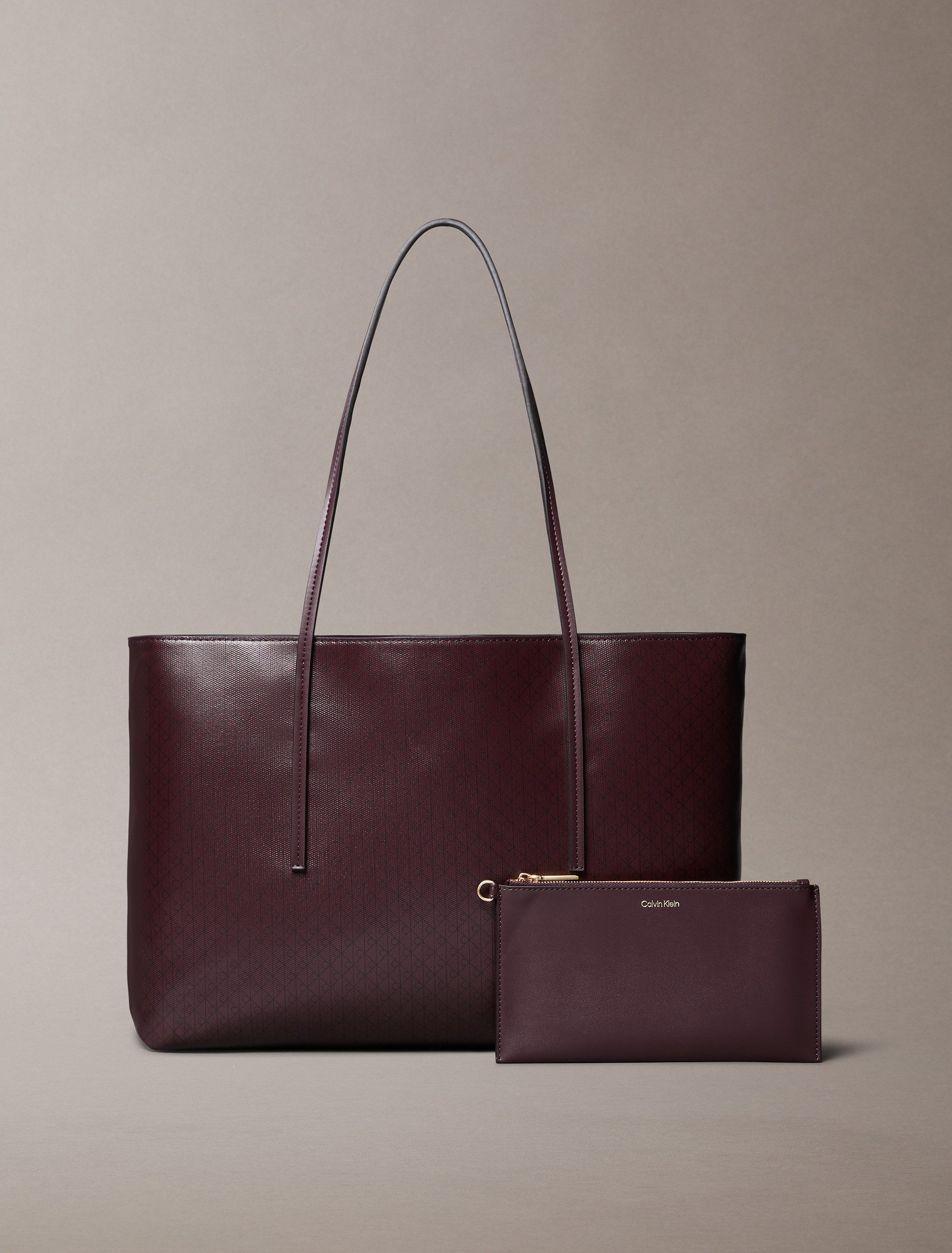 Calvin Klein Henkeltasche AOP TOTE W/ POUCH ON STRAP (2-tlg), Umhängetasche günstig online kaufen