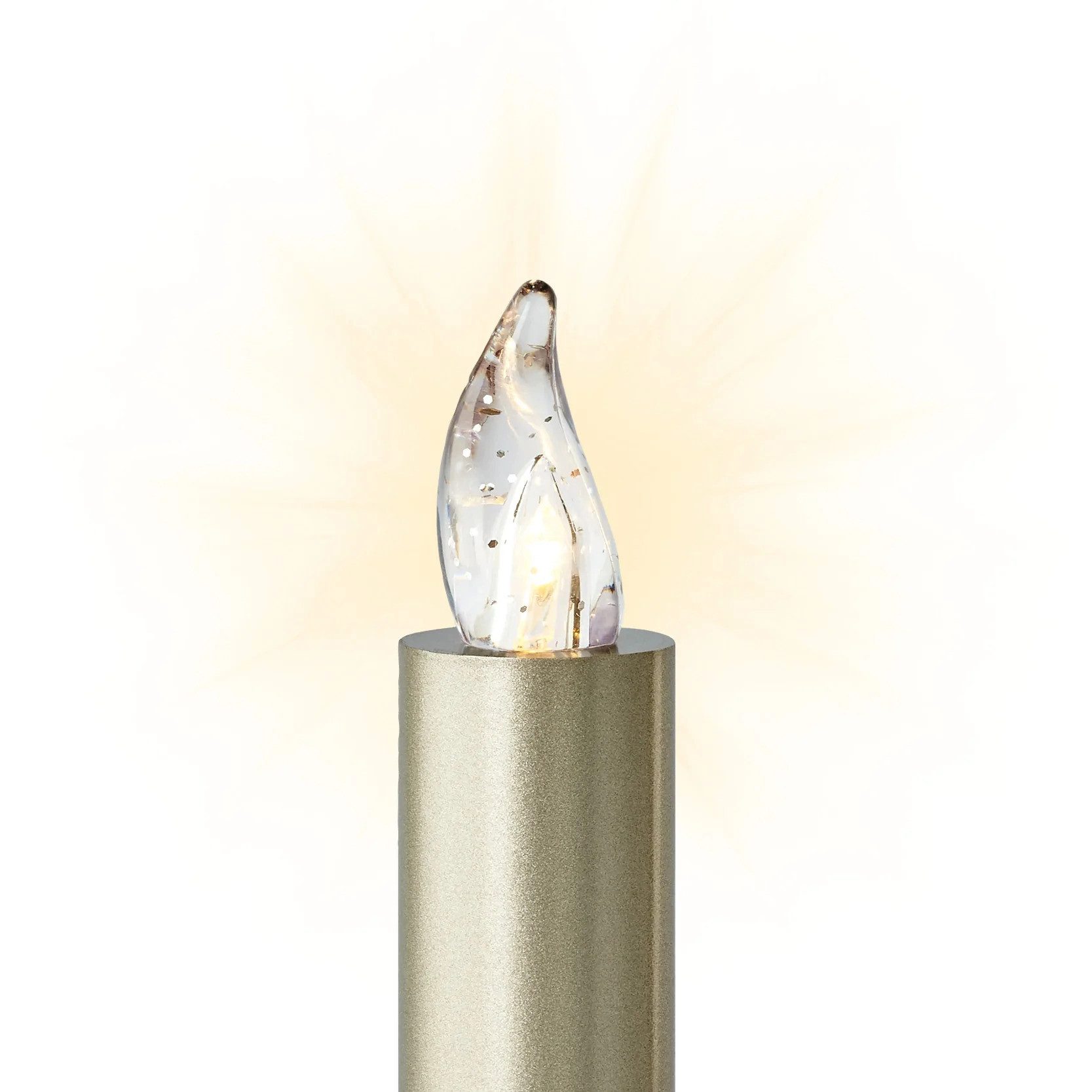 lumix LED-Christbaumkerzen LUMIX SuperLight Metallic Cashmere Mini Basis