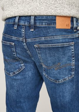 QS Stoffhose Jeans Rick / Slim Fit / Mid Rise / Slim Leg Waschung