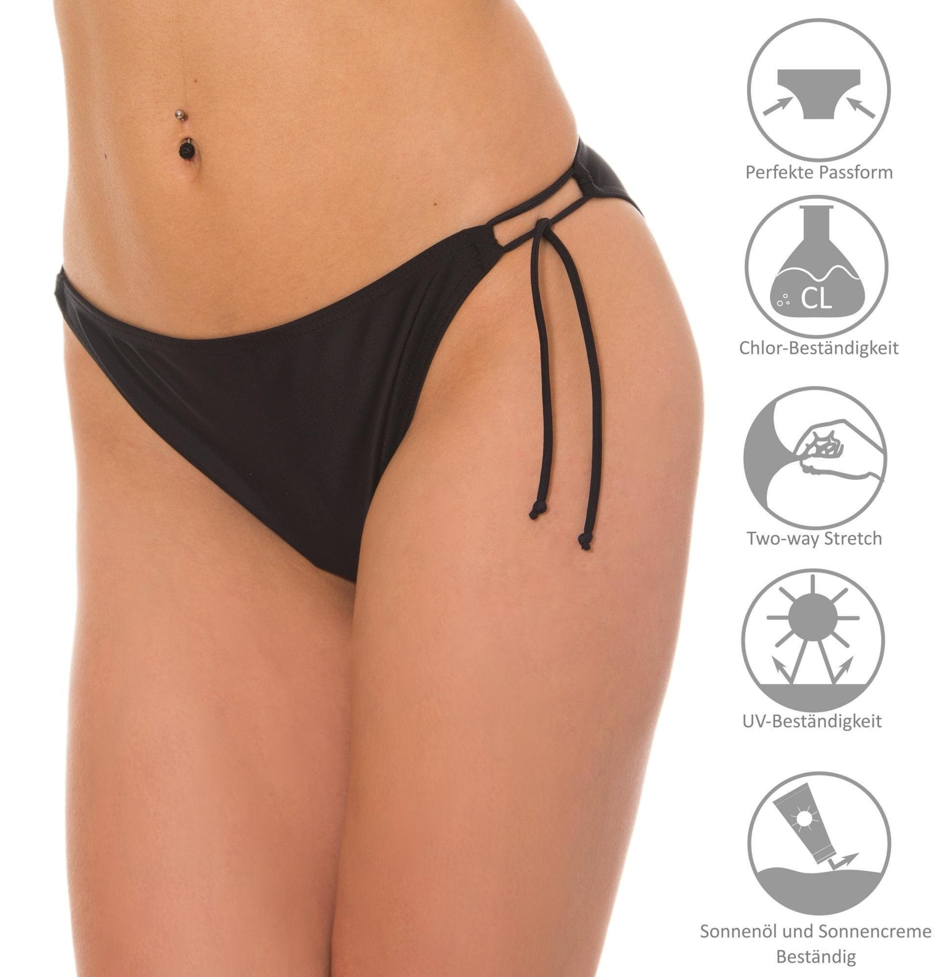 Aquarti Bikini-Hose Aquarti Damen Bikinihose Seitlich Gebunden Bikinislip Höschen – Bild 5 von 5