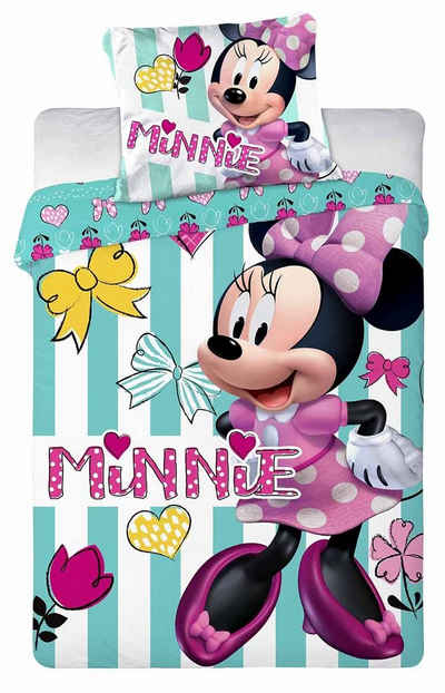 Kinderbettwäsche Minnie Mouse, Prima, Renforcé, 2 teilig
