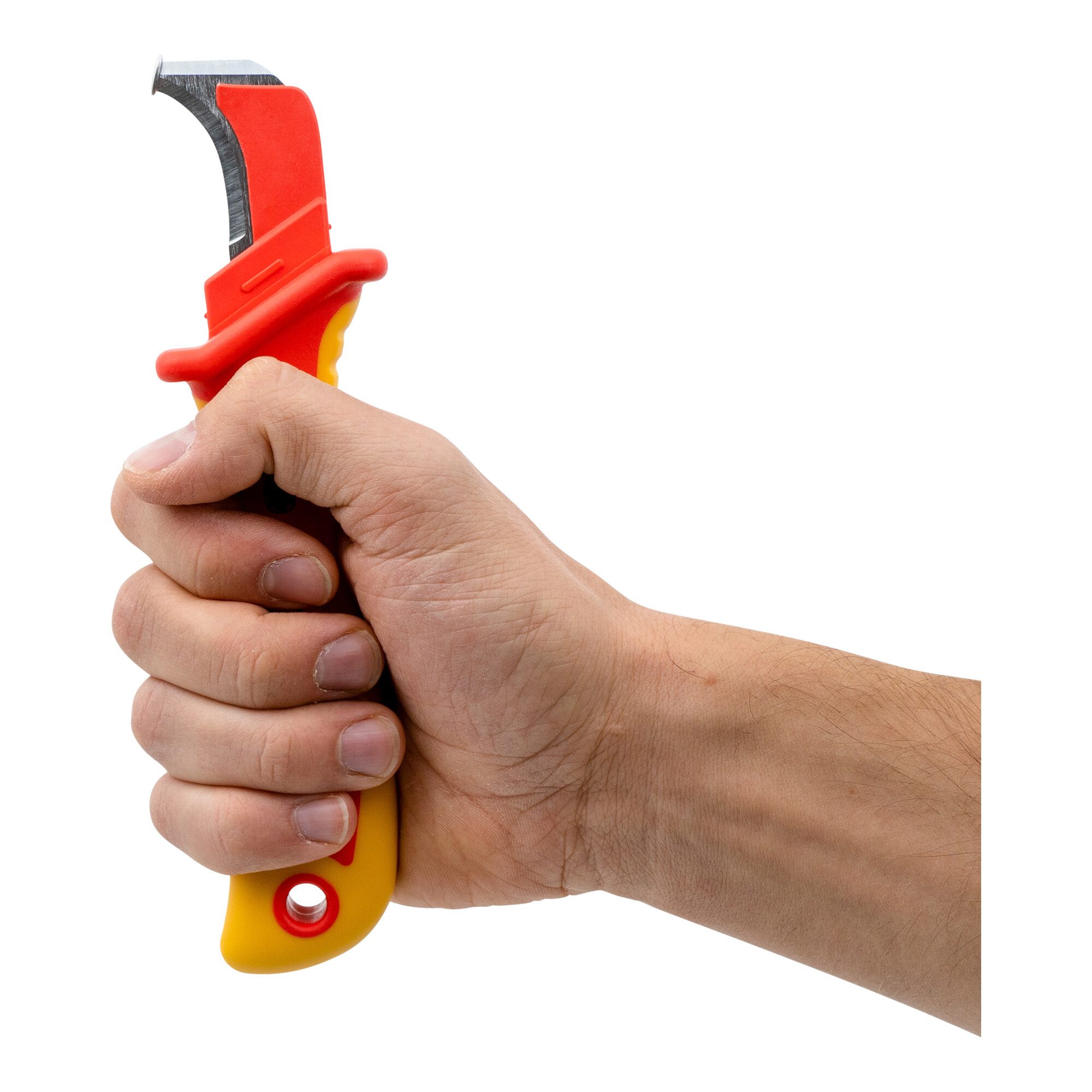 Stier Kabelmesser STIER Abmantelungsmesser 180 mm VDE-geprüft Kabelmesser Abmantler gesc