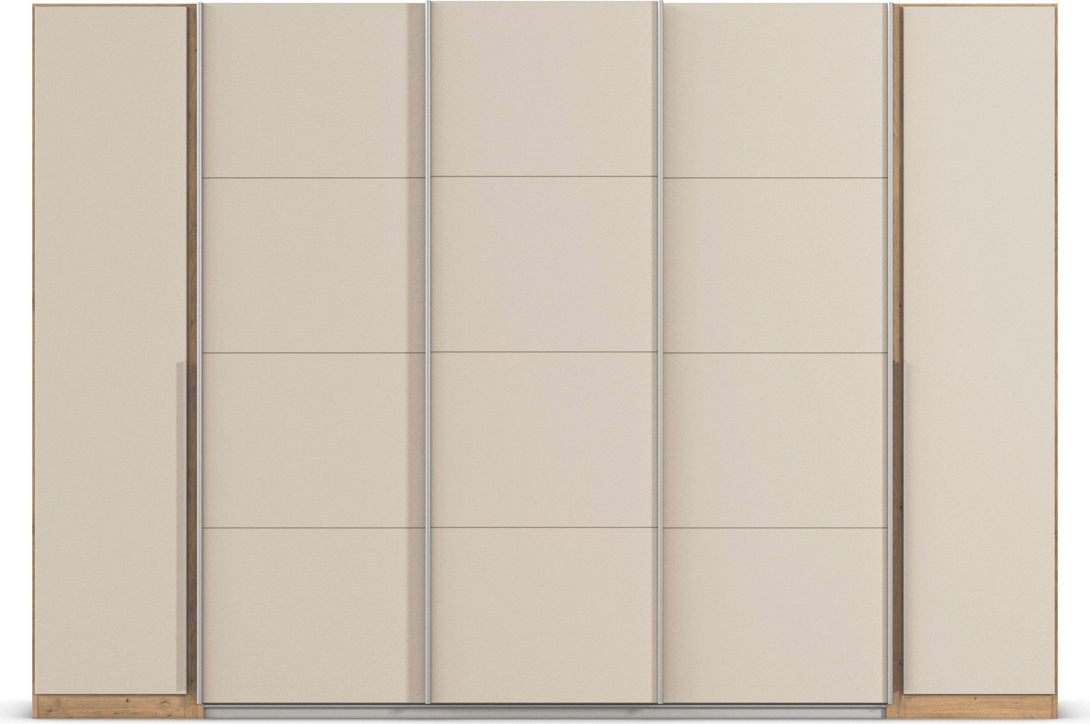 OTTO home Schwebetürenschrank Dreh-/Schwebetürenschrank Kleiderschrank Familie, Agordo (im angesagten Mix aus Dreh- und Schwebetüren) B/H/T 301x210X62cm viele Farben verfügbar TOPSELLER Made in GERMANY