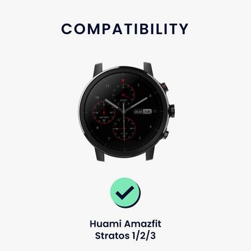 kwmobile Uhrenarmband Armband für Huami Amazfit Stratos 1 / 2 / 3, Ersatzarmband Fitnesstracker - Fitness Band Silikon
