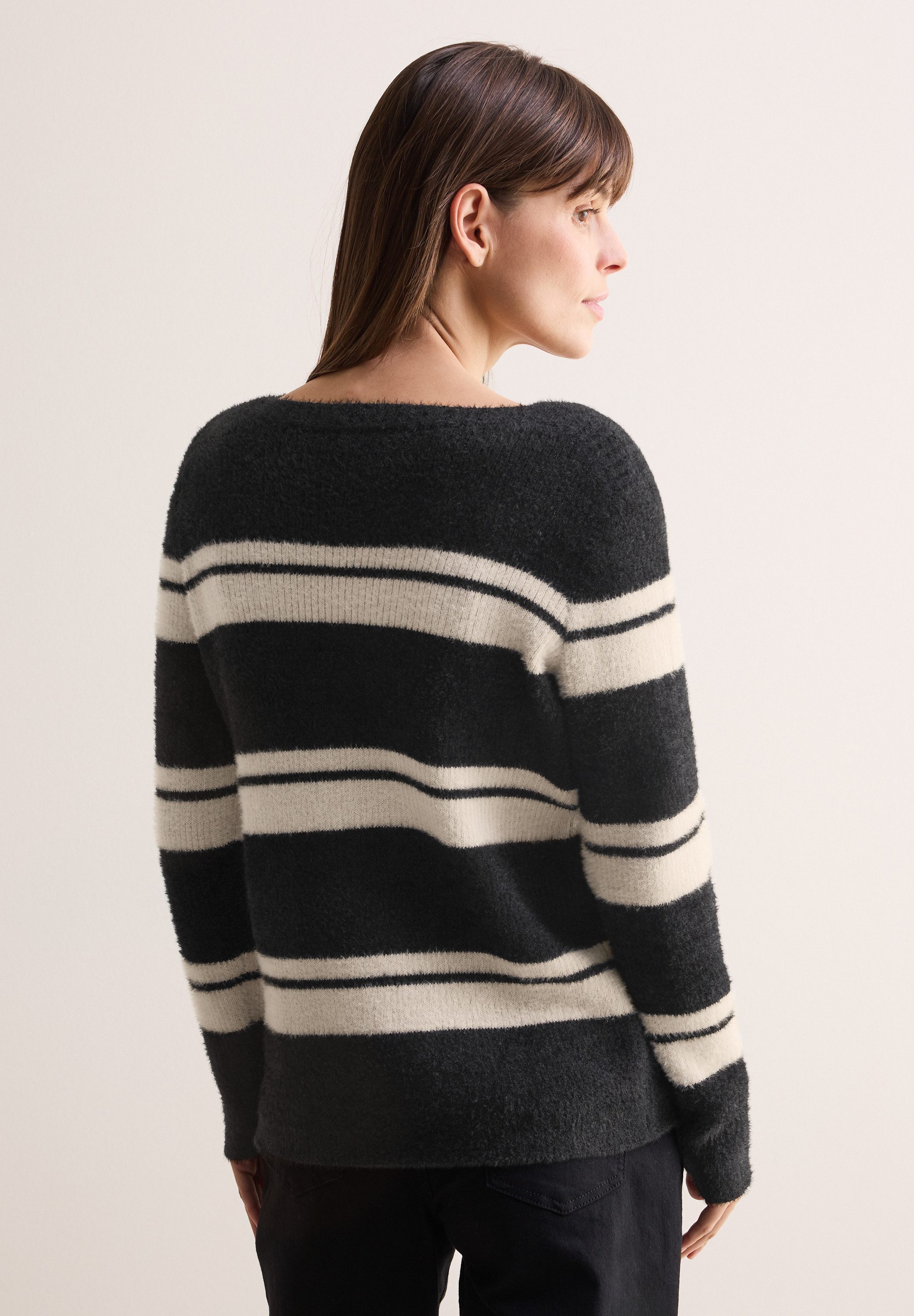 CECIL Strickpullover mit U-Boot-Ausschnitt