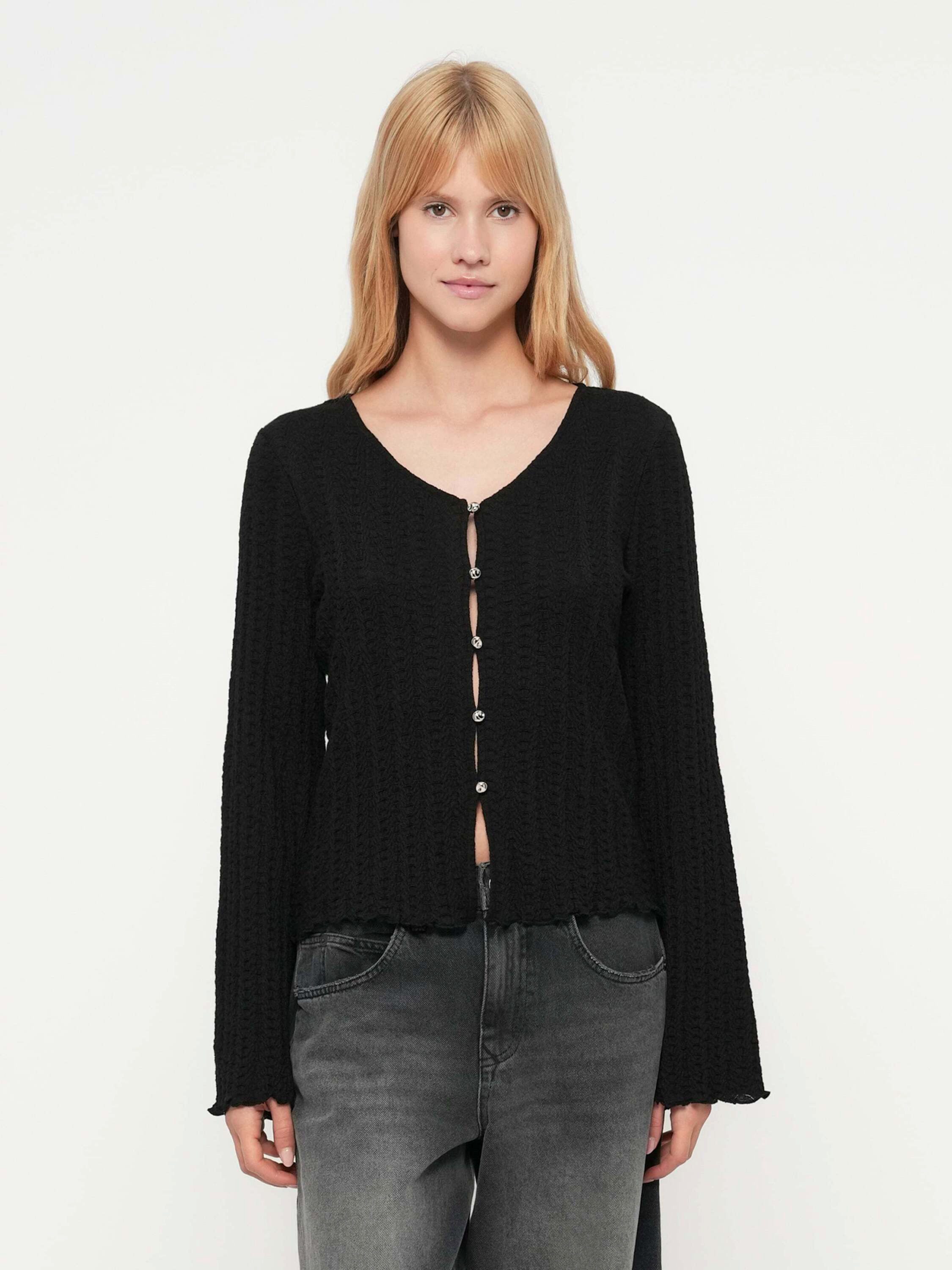 ONLY Strickjacke ONLELLA (1-tlg) Lochmuster