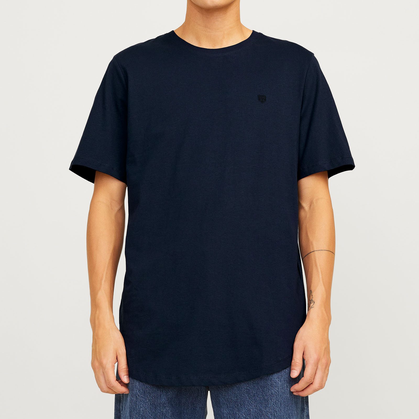 Jack & Jones T-Shirt Tee SS Crew Neck 5PK mit kleinem Logo auf der linken B günstig online kaufen
