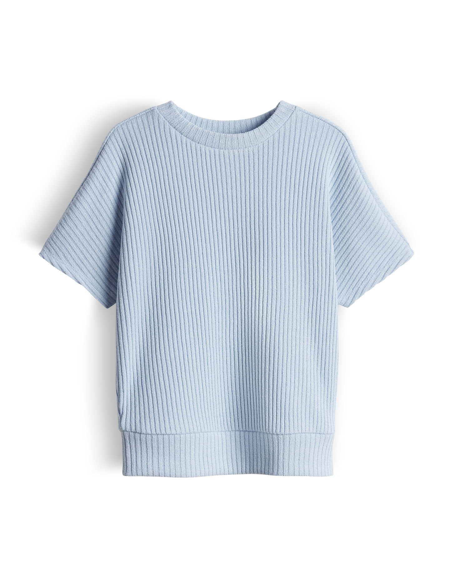 someday Sweatshirt Urosa Sweatshirt in Rippenstruktur aus Sweatware Lockere Passform, elastisch mit breitem Saum