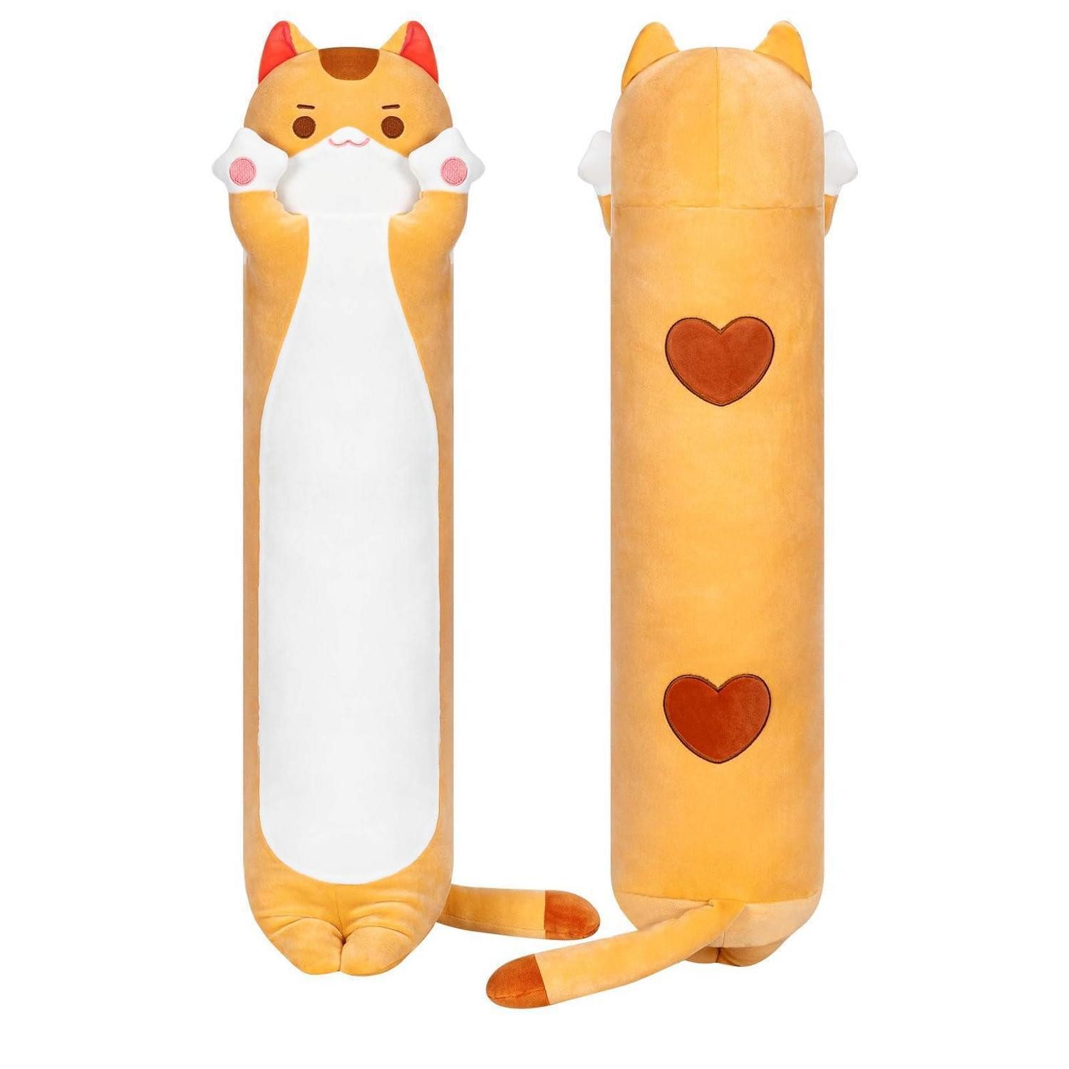 LuxusKollektion Kuscheltier Plüschtier Katze 110cm Plüsch Leichte Orangefarbene Katze 110 CM