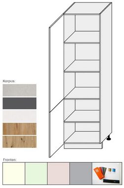 Feldmann-Wohnen Vorratsschrank Pescara (Pescara, 1-St) 60cm Front- und Korpusfarbe wählbar 2-türig