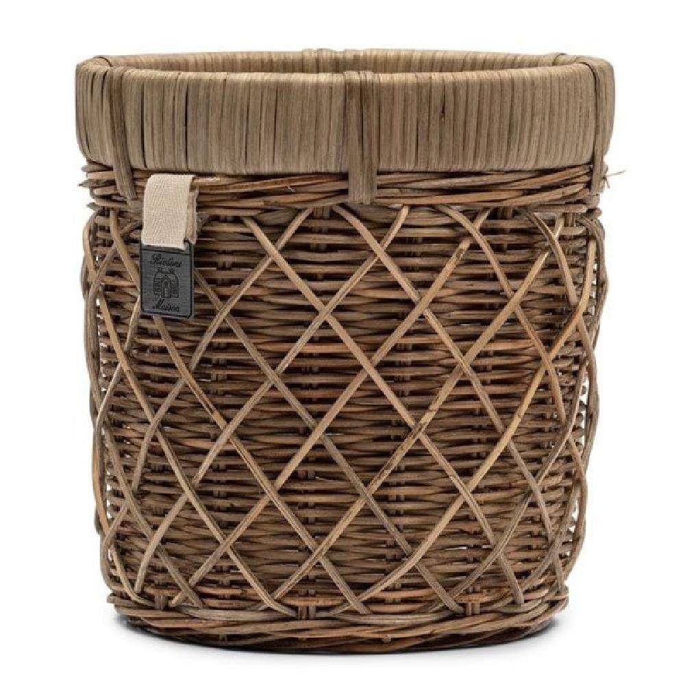 Rivièra Maison Blumentopf Pflanztopf Blumentopf Diamond Weave Rustic Rattan günstig online kaufen