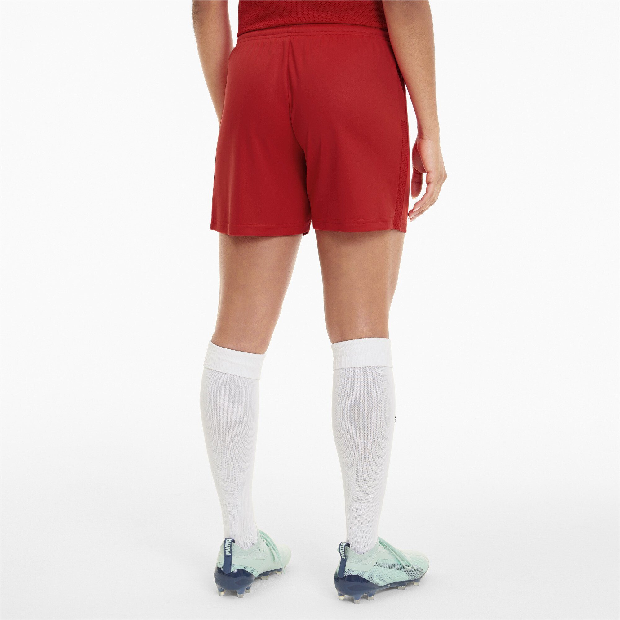Damen GOAL Gestrickte Red PUMA Sporthose Fußballshorts