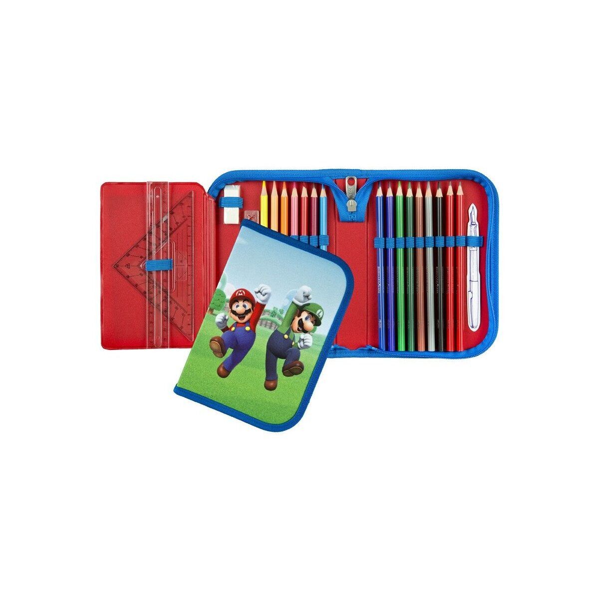 Super Mario Federmäppchen Super Mario Stifteetui Praktisches Schreibset für Schule