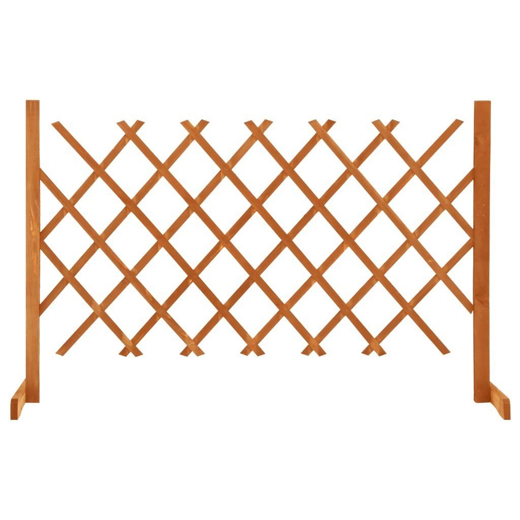 vidaXL Gartenzaun Garten-Rankzaun Orange 120x90 cm Massivholz Tanne, (1-St)