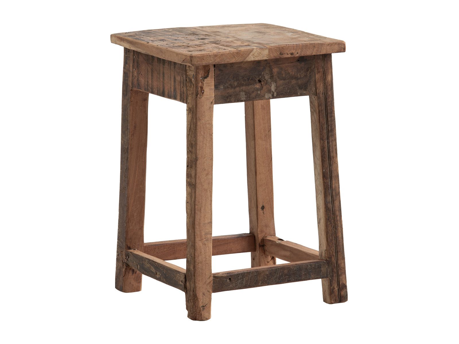 massivum Hocker Sumatra, Altholz, Sitzhocker Chalet Style