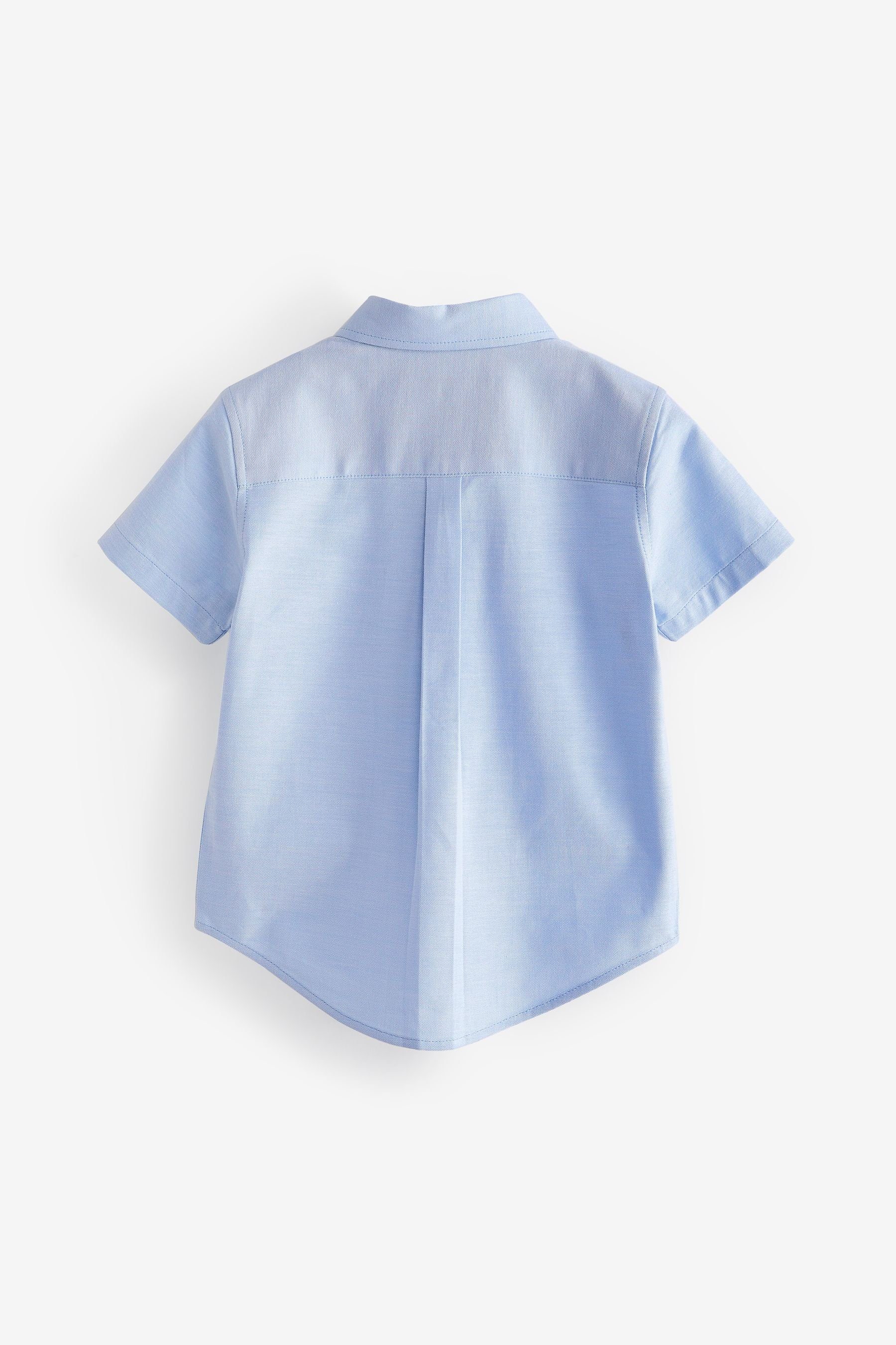 (1-tlg) Blue Kurzarmhemd Next Oxford-Hemd Kurzärmeliges