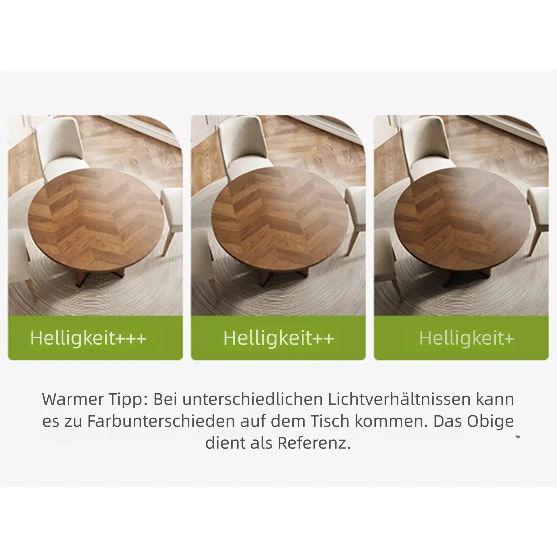 Tribesigns Esstisch Runder Esstisch 100 cm, Holztisch für 4 Personen, Braun/Schwarz (1 x Esstisch 1 x Zubehörpaket 1 x Anleitung), Esszimmertisch im Landhausstil, Küchentisch aus Holz im Industrial