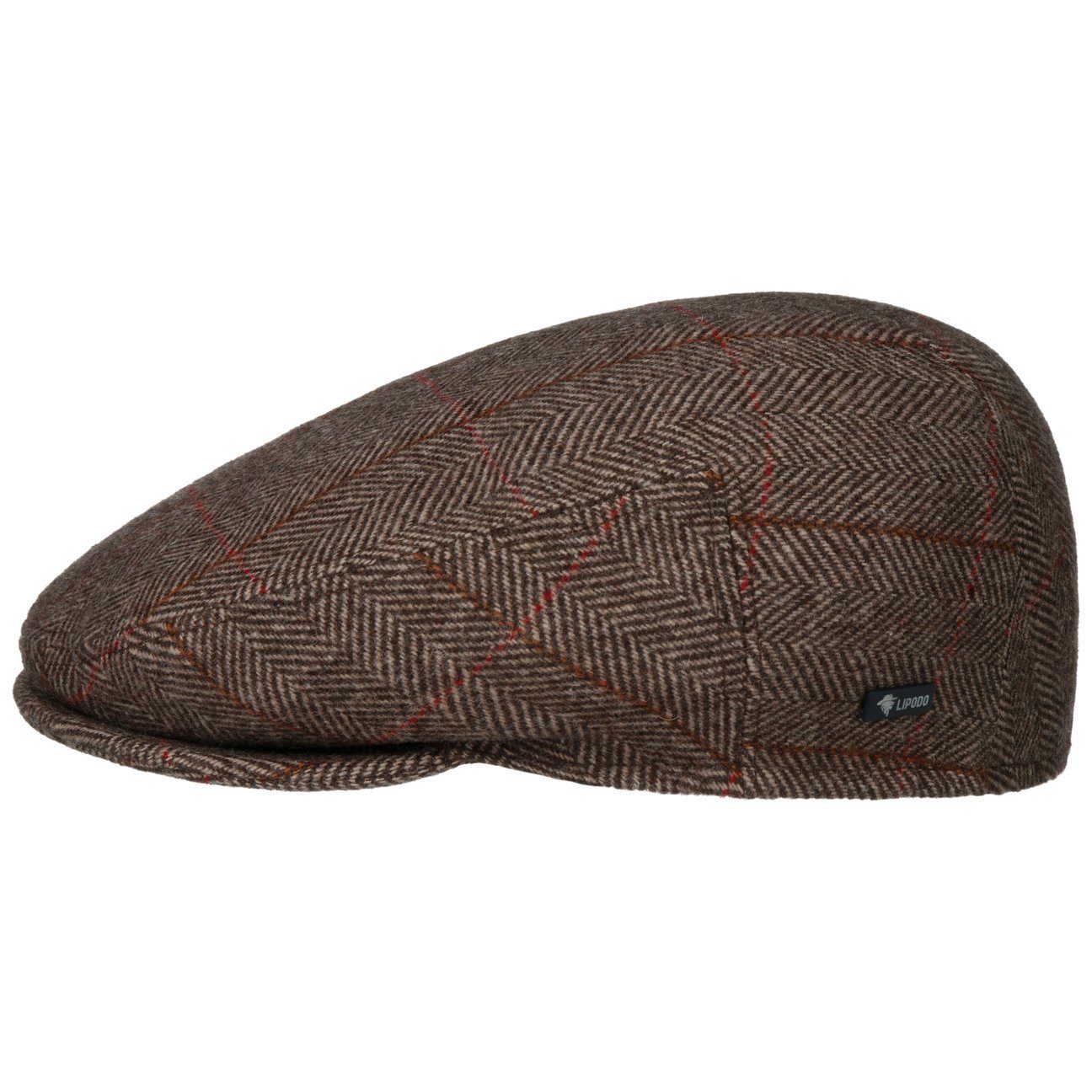 Lipodo Flat Cap (1-St) Schirmmütze mit Schirm, Made in Italy