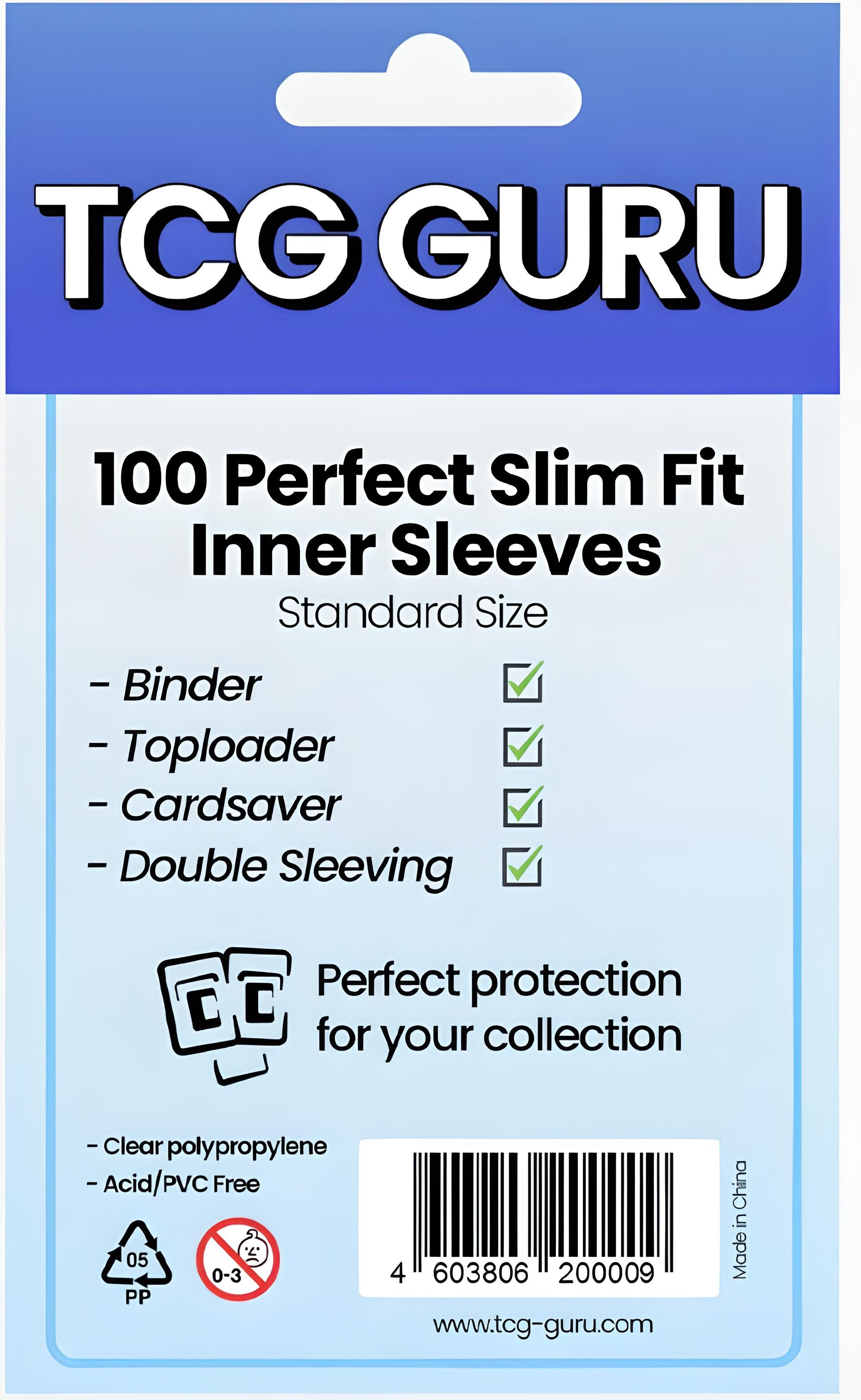 Sammelkarte Perfect Slim Fit Inner Sleeves StandardSize(100ct)