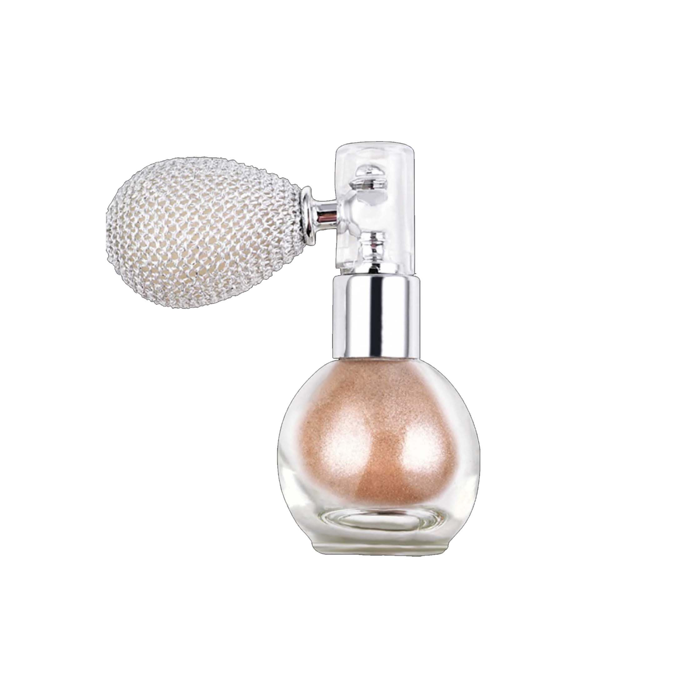 KINSI Bronzer-Puder Glitzerpuder,Körper Highlight,die Haut aufhellen, Party-Kosmetik, Party-Makeup, Haar-Glanzspray, Glitzerpuder für Gesicht und Körper