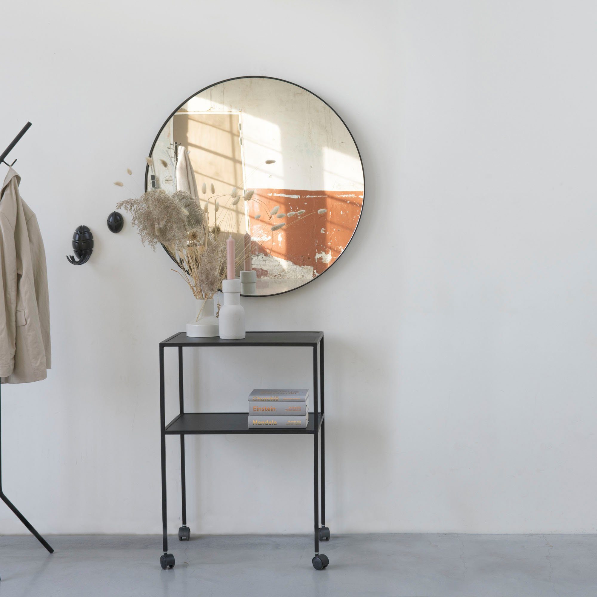 Spinder Design Servierwagen TROLLY, Metall, Rollen, 86 x 60 x 40 cm