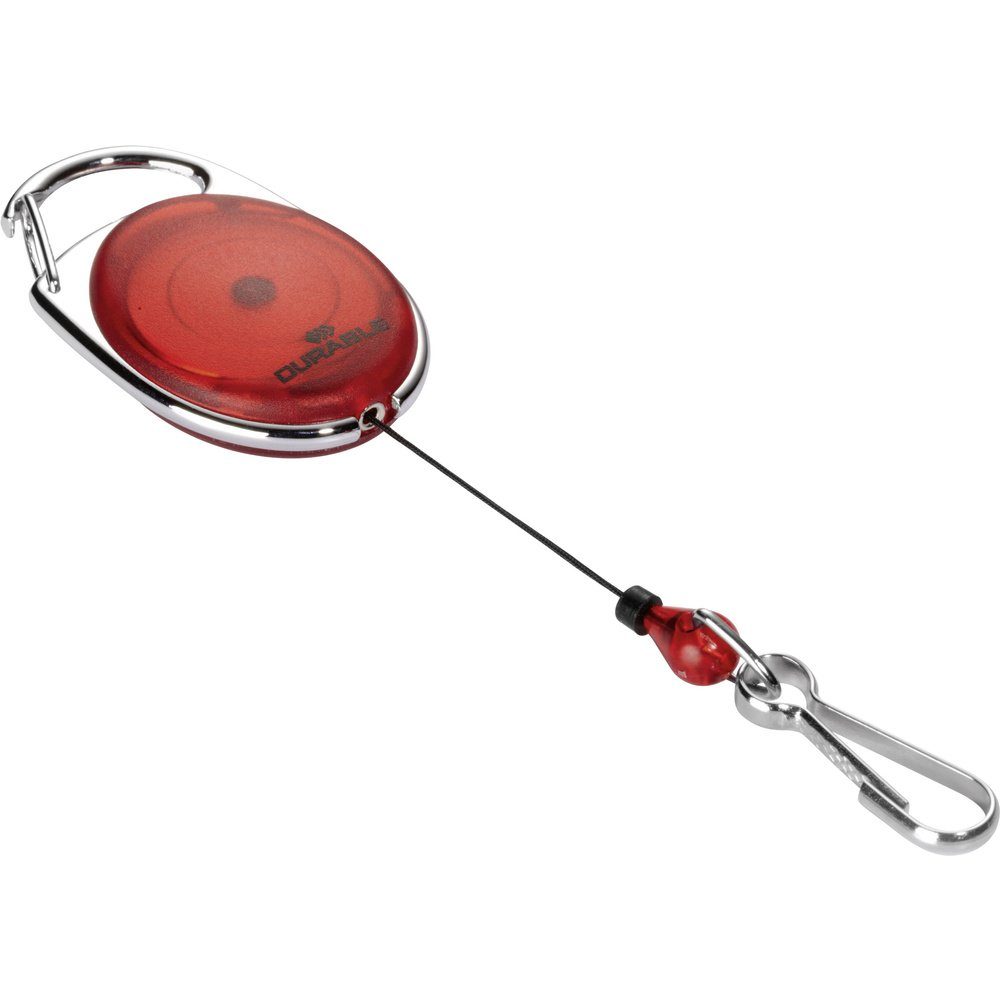 DURABLE Schlüsselanhänger Durable JOJO STYLE - 8327 Jojo für Ausweishalter Federhaken Rot 0.8 m
