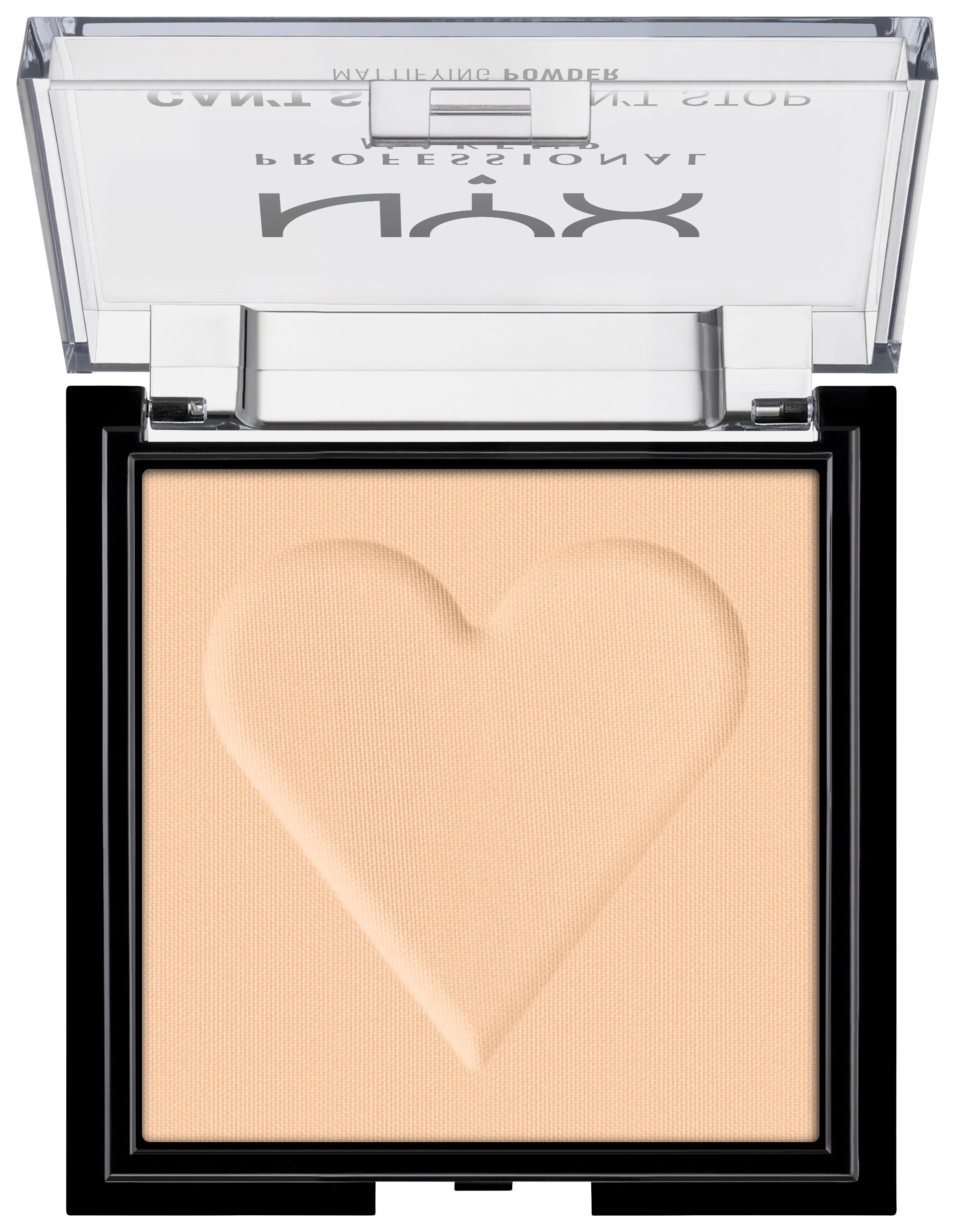 NYX PROFESSIONAL MAKEUP Puder CAN'T STOP WON'T STOP MATTIFYING POWDER, deckt zuverlässig, setzt sich nicht ab, mattierend