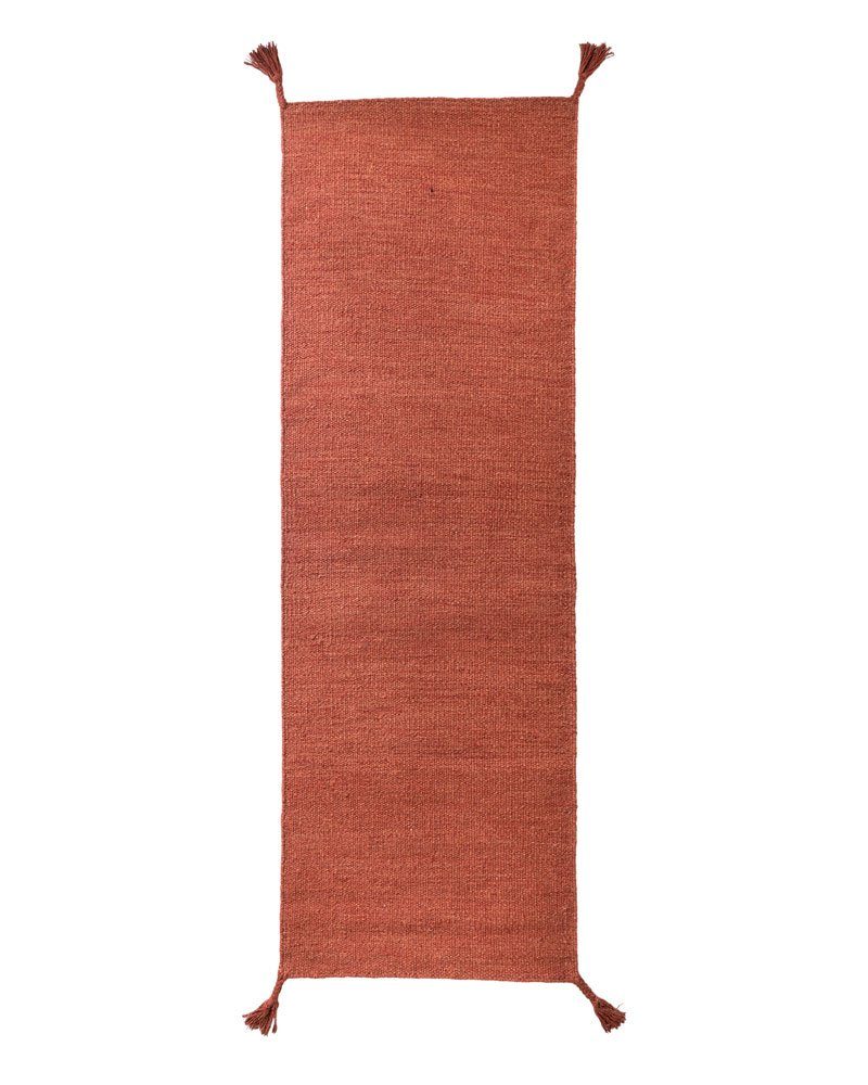 Wollteppich Silas- Wendeteppich, handgewebt, Fable Terrakotta natürlichen mm, & 10 Loom, Höhe: aus rechteckig, Läufer, handgewebt, Materialien