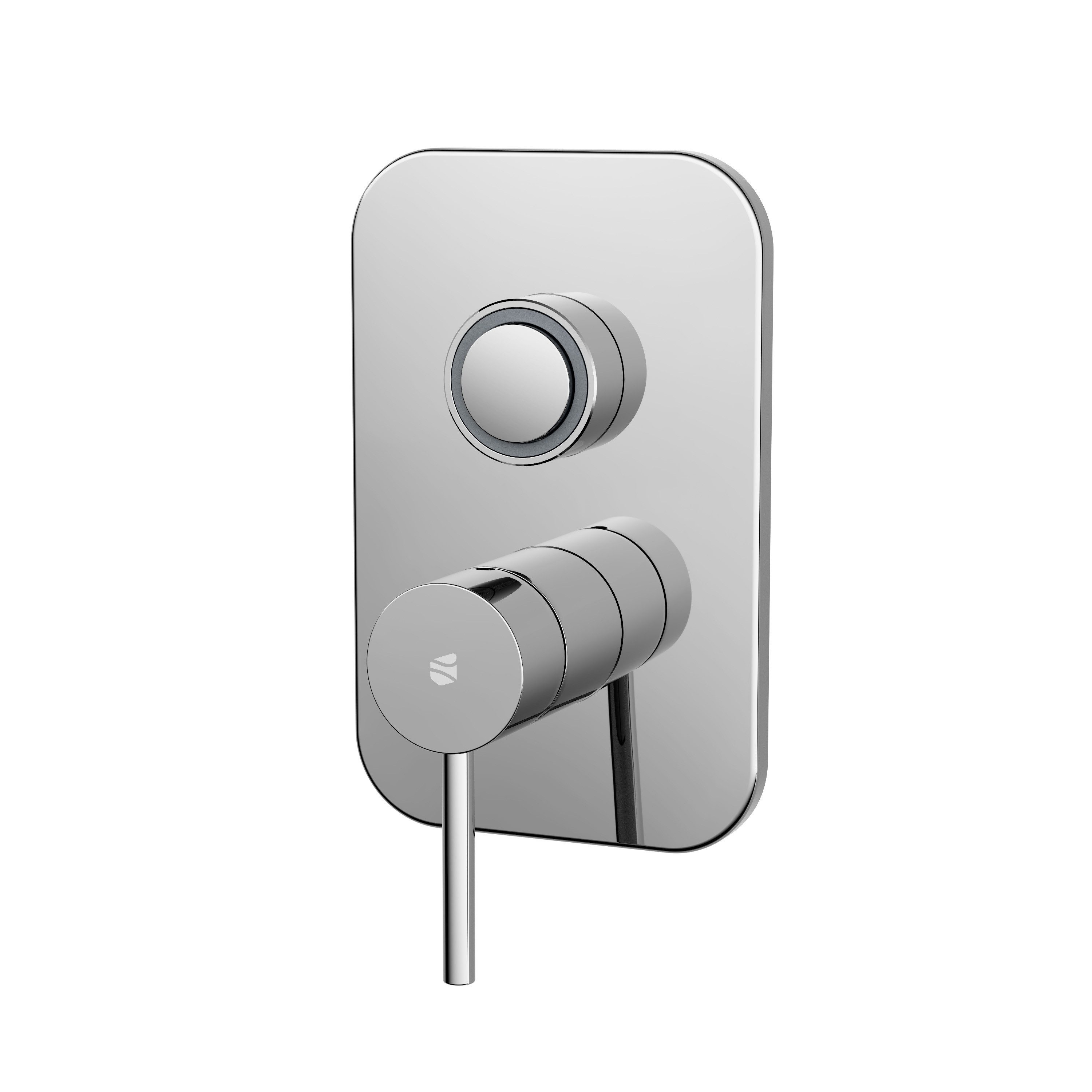 Bernstein Duscharmatur VIREO Chrom Brause UP 2-Wege inkl Körper Duscharmatur Unterputz 2 Verbraucher inkl Grundkörper