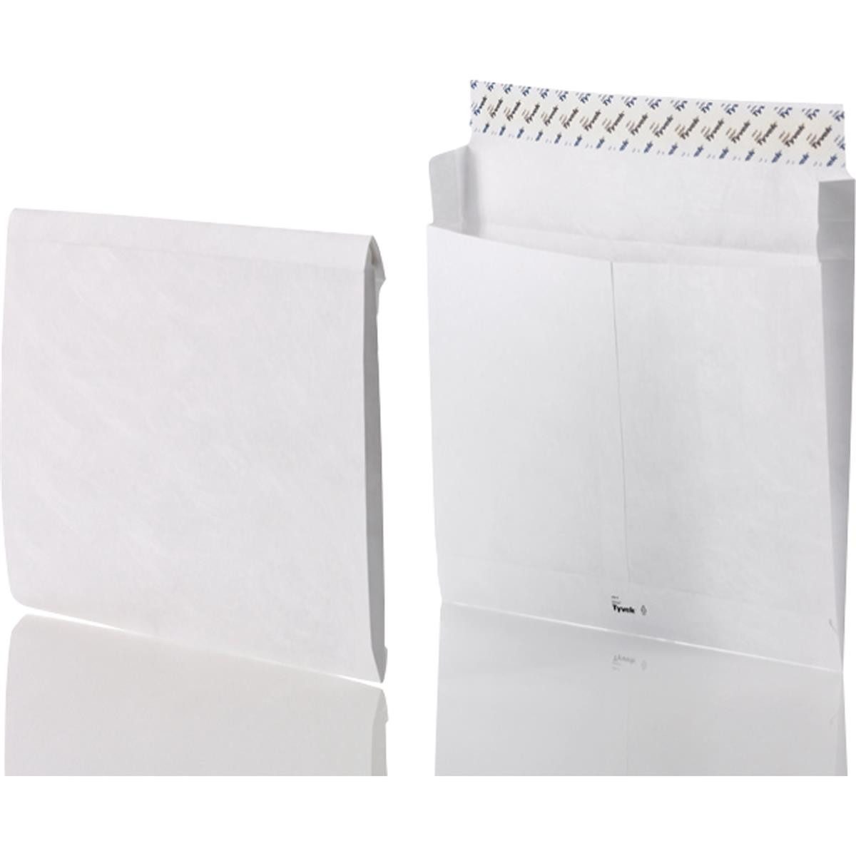 TYVEK Versandtasche Tyvek Ordner-Faltenversandtaschen, ohne Fenster, 68 g/qm