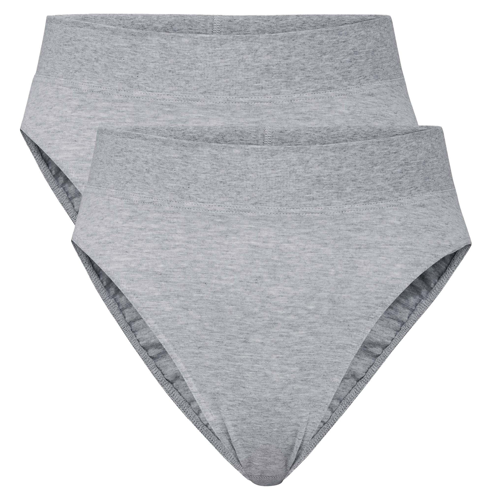 Slip Damen Slip 2er Pack Baumwolle Elastic High Waist