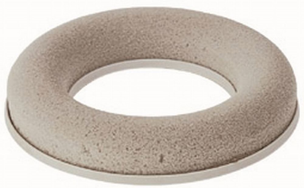 mosy Bastelmoos Steckschaum-Ring, 30 cm, trocken, m. Plastikunterlage, Steckmasse, Steckmoos, Steckschwamm, Trockenblumen, Kunstblumen