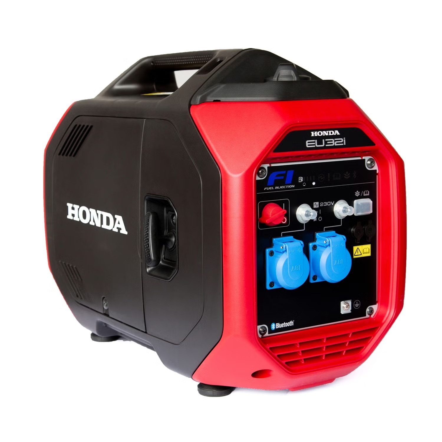 Honda Stromgenerator Honda EU 32i Inverter Stromerzeuger 2x Schuko, 3.2 in kW, (Packung, 3-tlg., mit Zubehör), Geregelter Drei-Wege-Katalysator