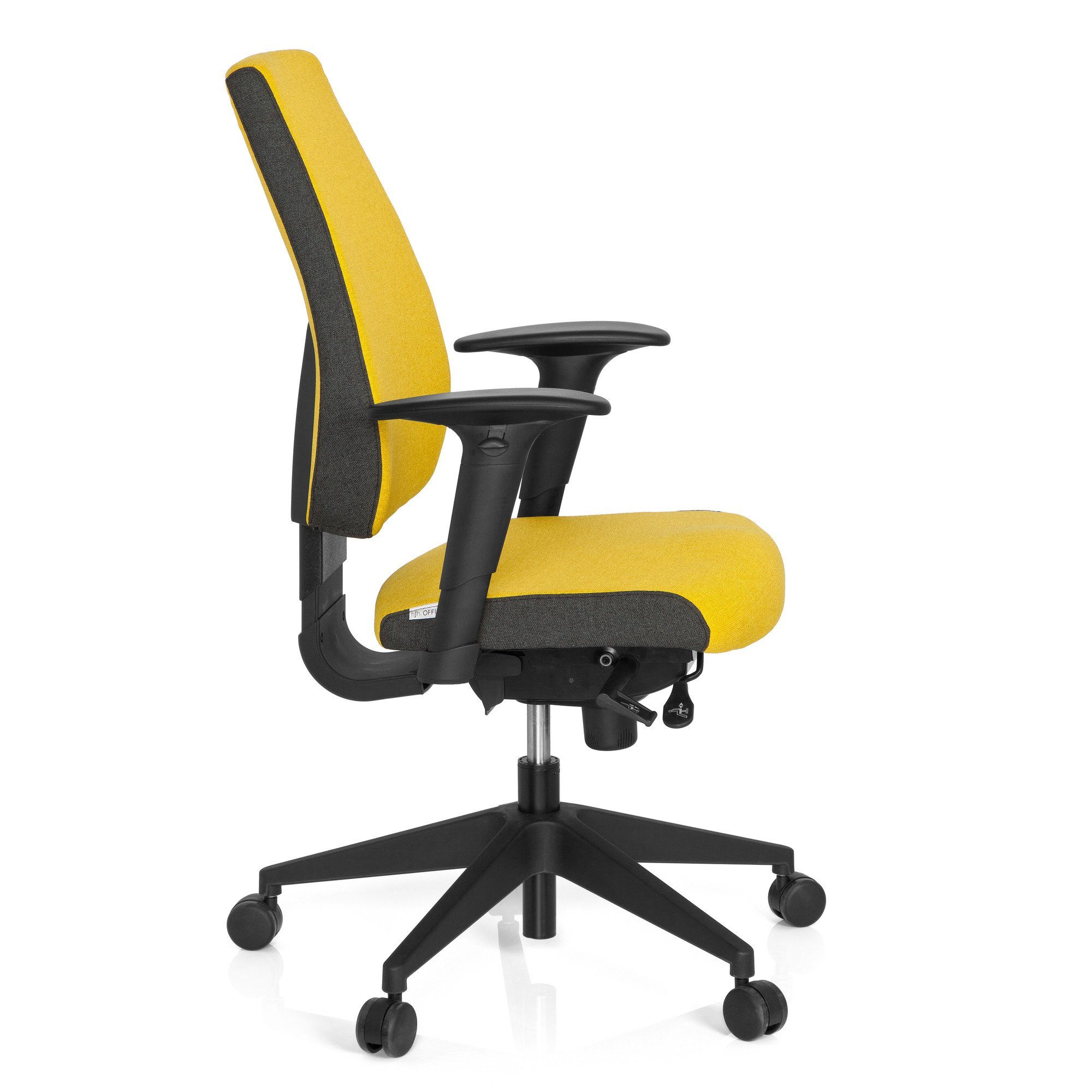ergonomisch Profi Stoff St), Bürostuhl 500 Gelb Schreibtischstuhl OFFICE Drehstuhl hjh (1 PRO-TEC