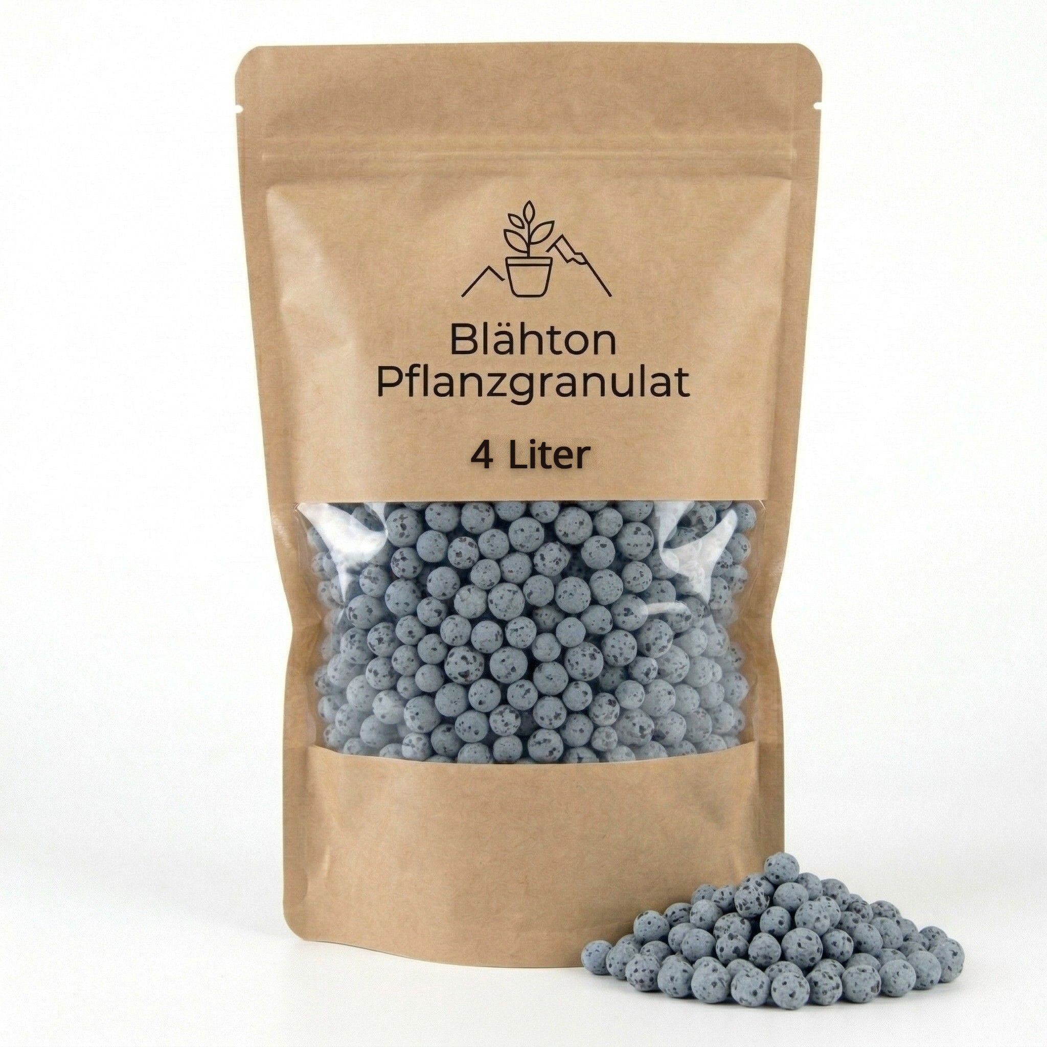 matches21 HOME & HOBBY Blähton Farbiges Blähton Pflanzgranulat für Zimmer-Pflanzen 4 Liter grau grau, mit Farbige Tonkugeln als Hydrogranulat, (1-St), Mineralisches Indoor Hydrokultur Ton-Granulat Pflanzsubstrat
