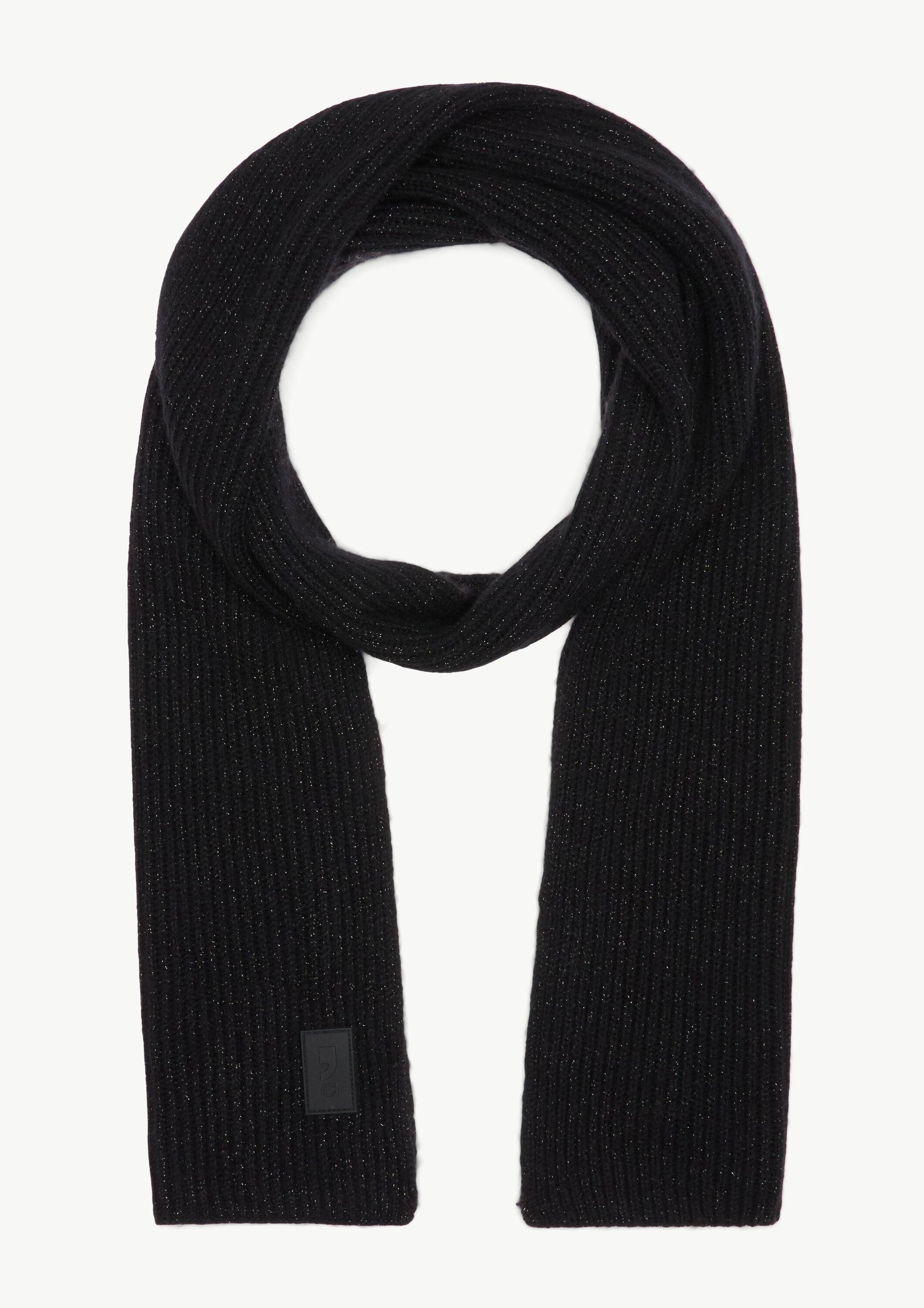 comma Schal Tuch, Weicher Strickschal mit Glitzergarn