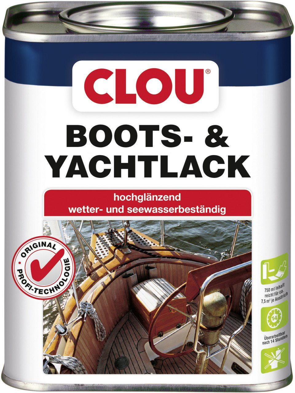 Holzschutzlasur Clou Bootslack 750 ml