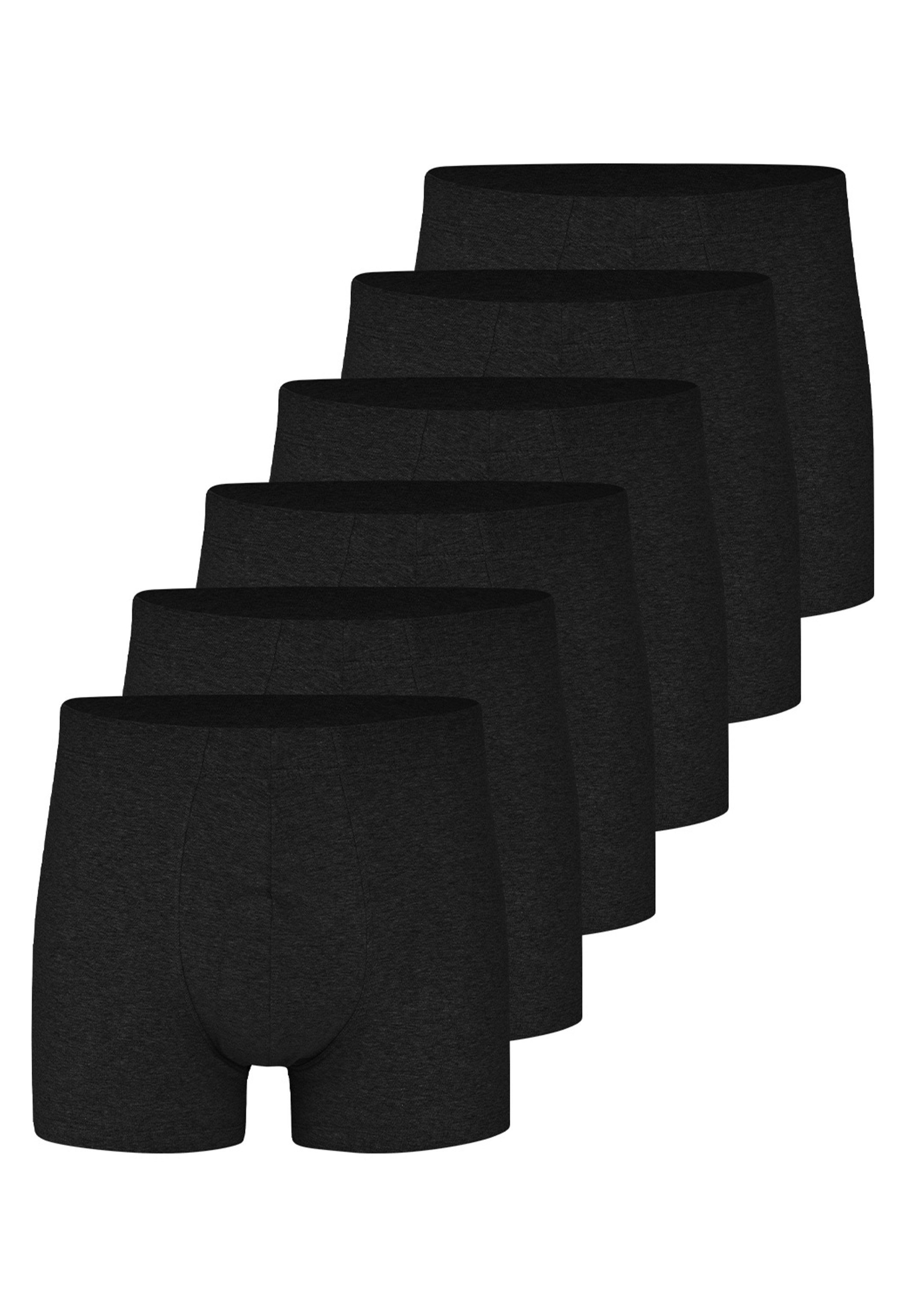 Almonu Retro Boxer 6er Pack Cotton - Melange (Spar-Set, 6-St) Retro Short / Pant - Baumwolle - ohne Eingriff