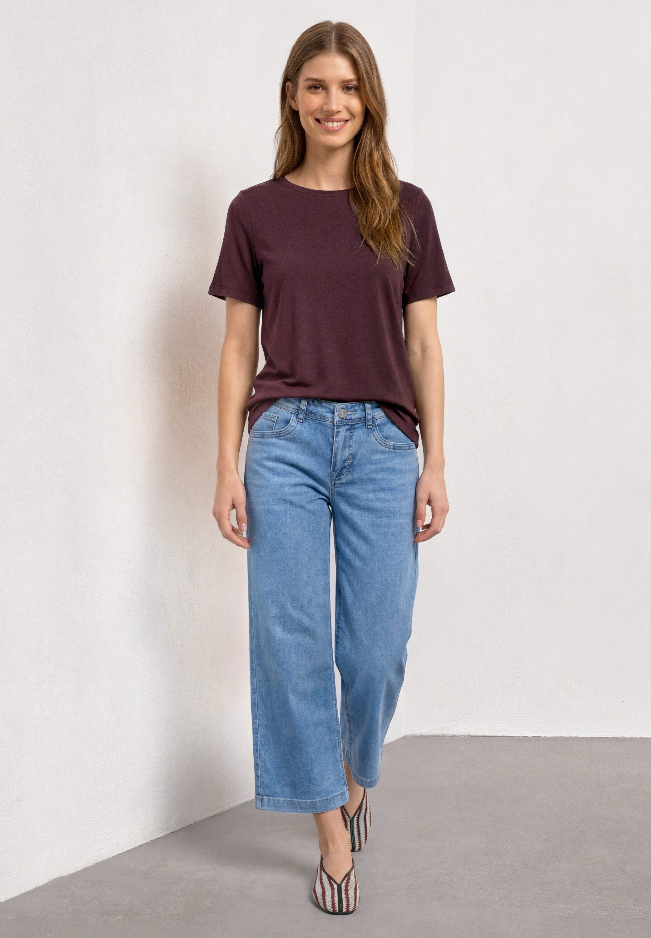 STREET ONE T-Shirt im soften Baumwoll-Mix